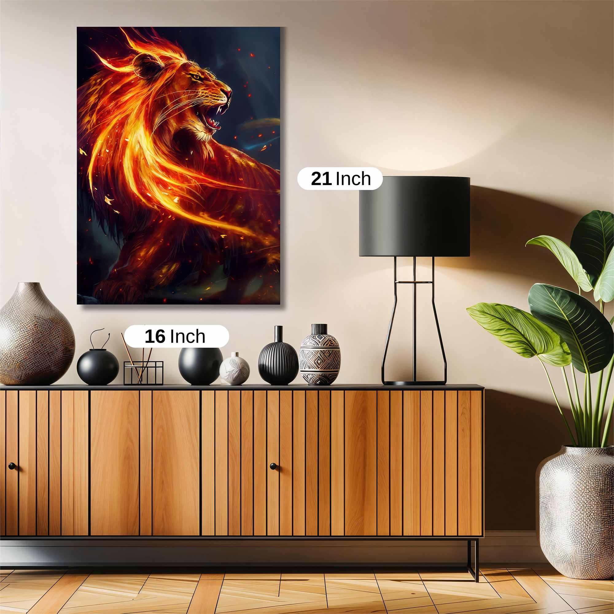 Lion Blaze Safe Wall Magnetic / M