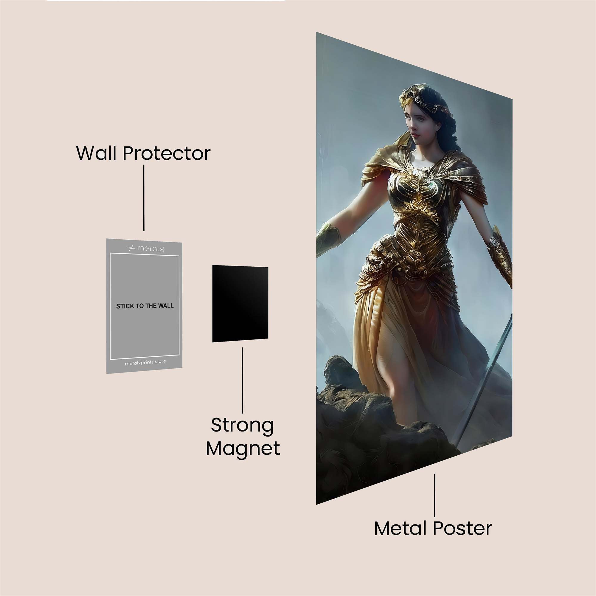 Athena Majestic Safe Wall Magnetic / M