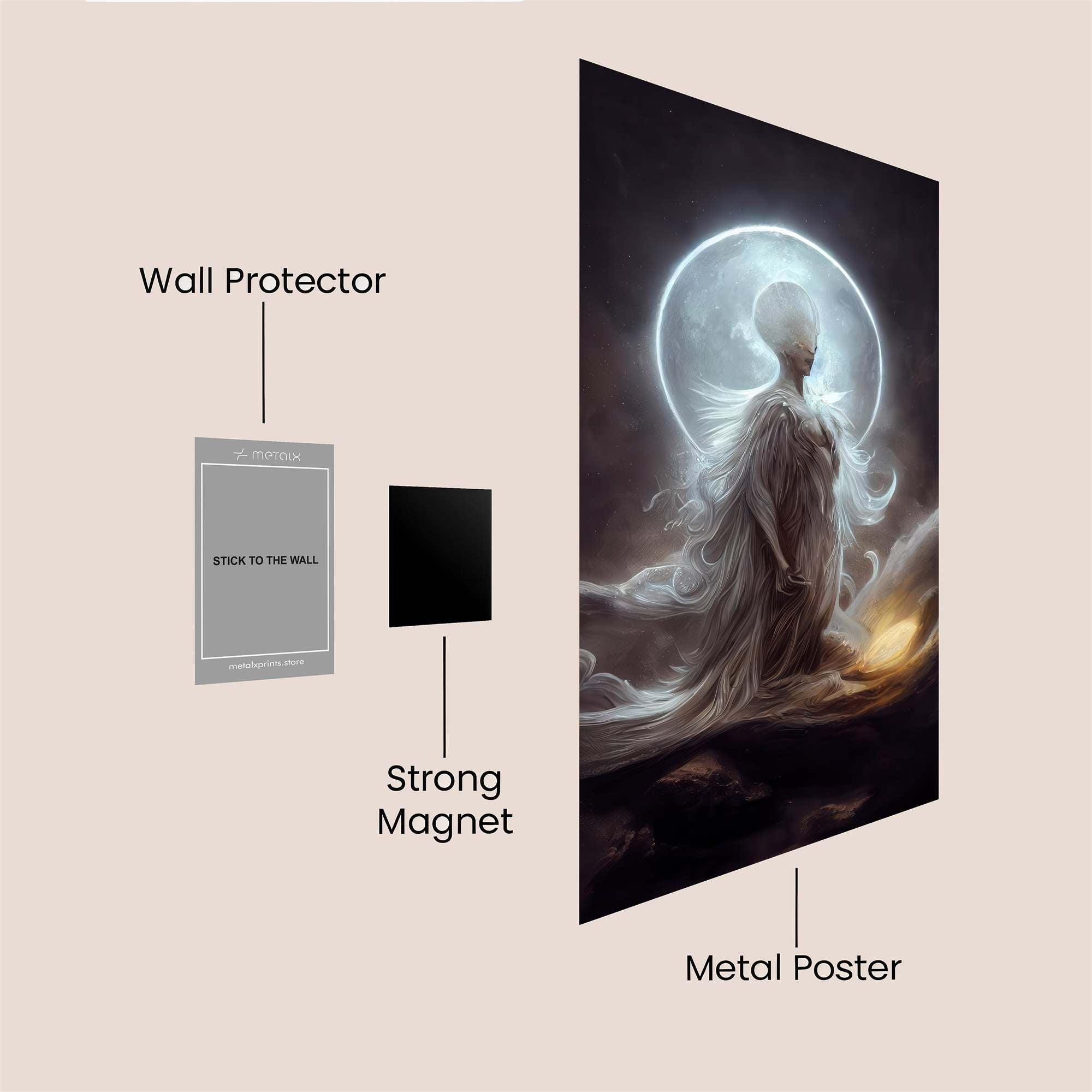 Moonlit Serenity Safe Wall Magnetic / M