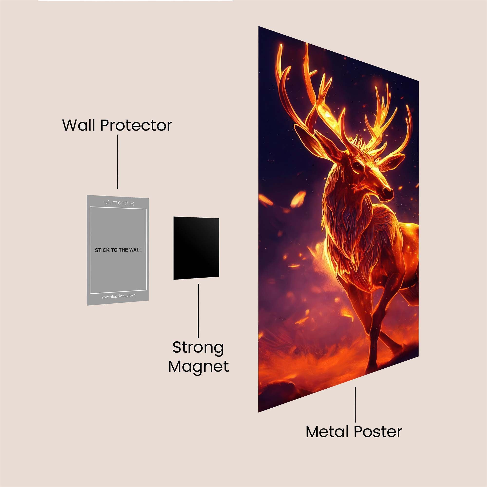 Stag Blaze Safe Wall Magnetic / M