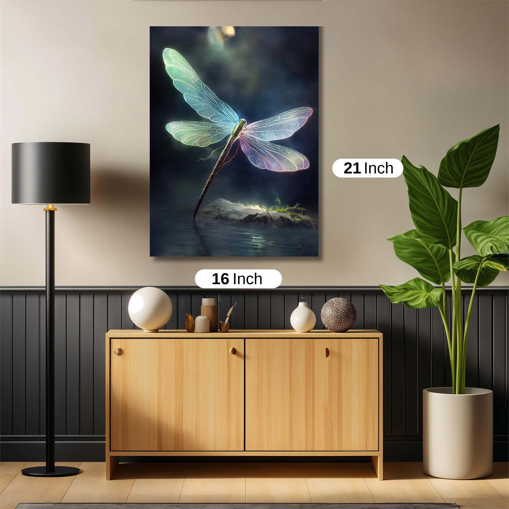 Luminous Dragonfly Safe Wall Magnetic / M