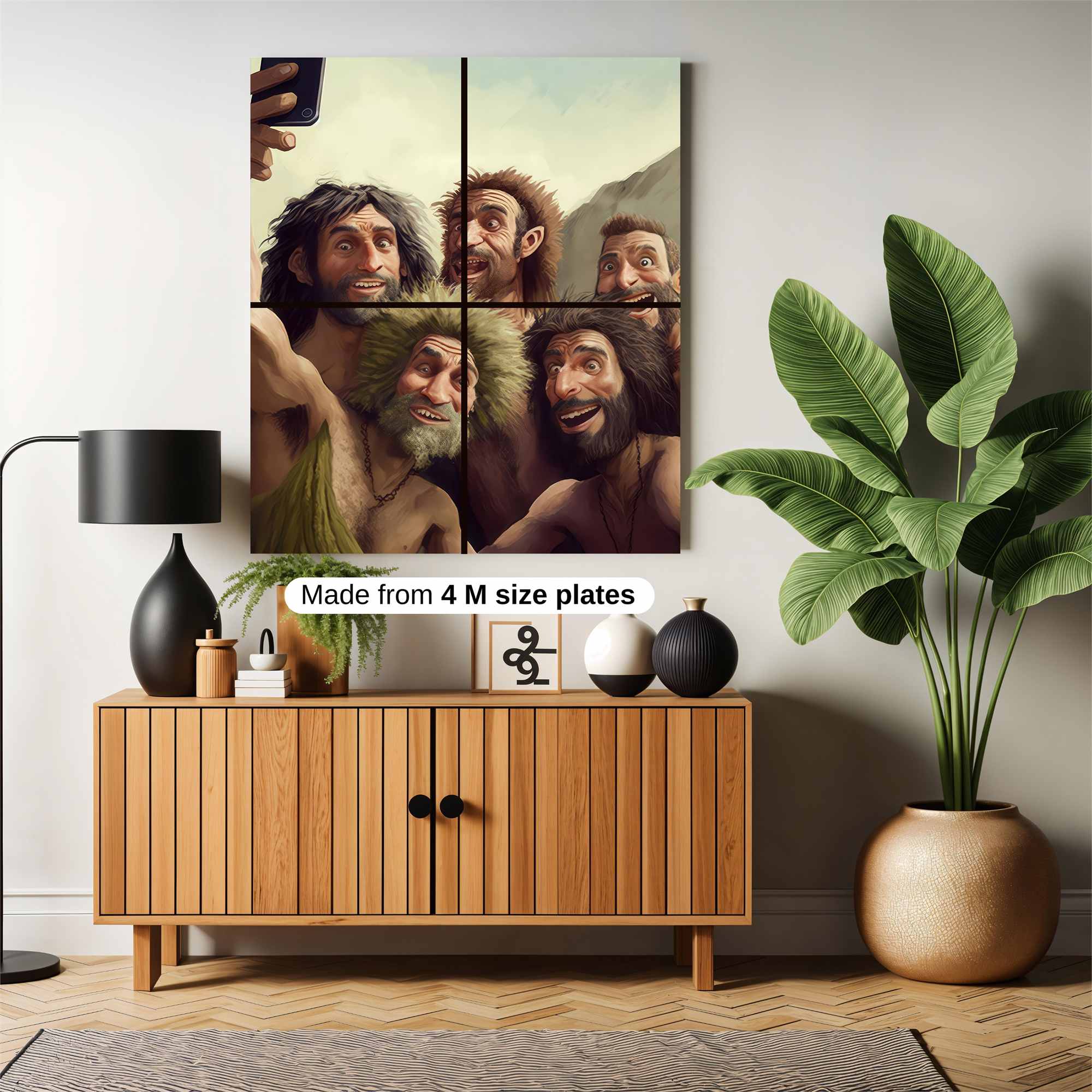 Cavemen Selfie Safe Wall Magnetic / M