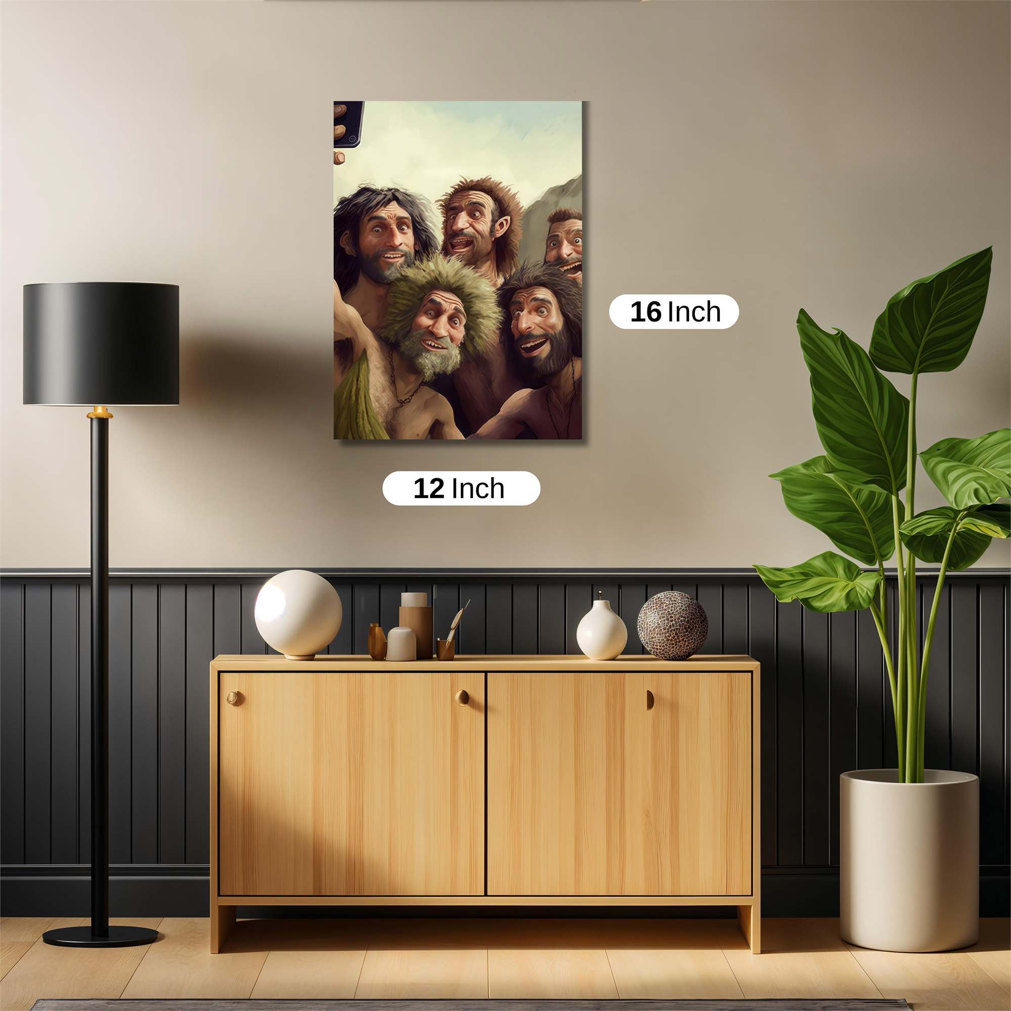 Cavemen Selfie Safe Wall Magnetic / M