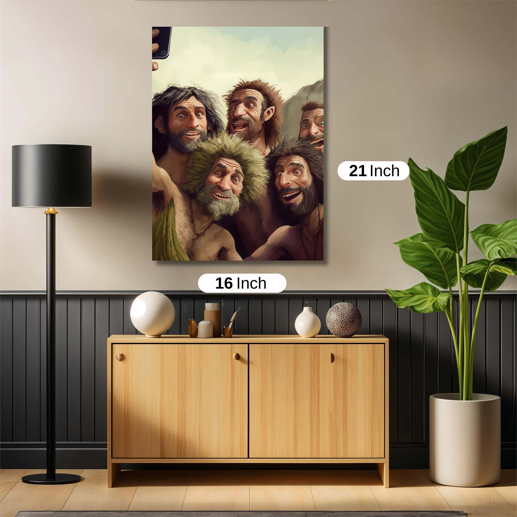 Cavemen Selfie Safe Wall Magnetic / M