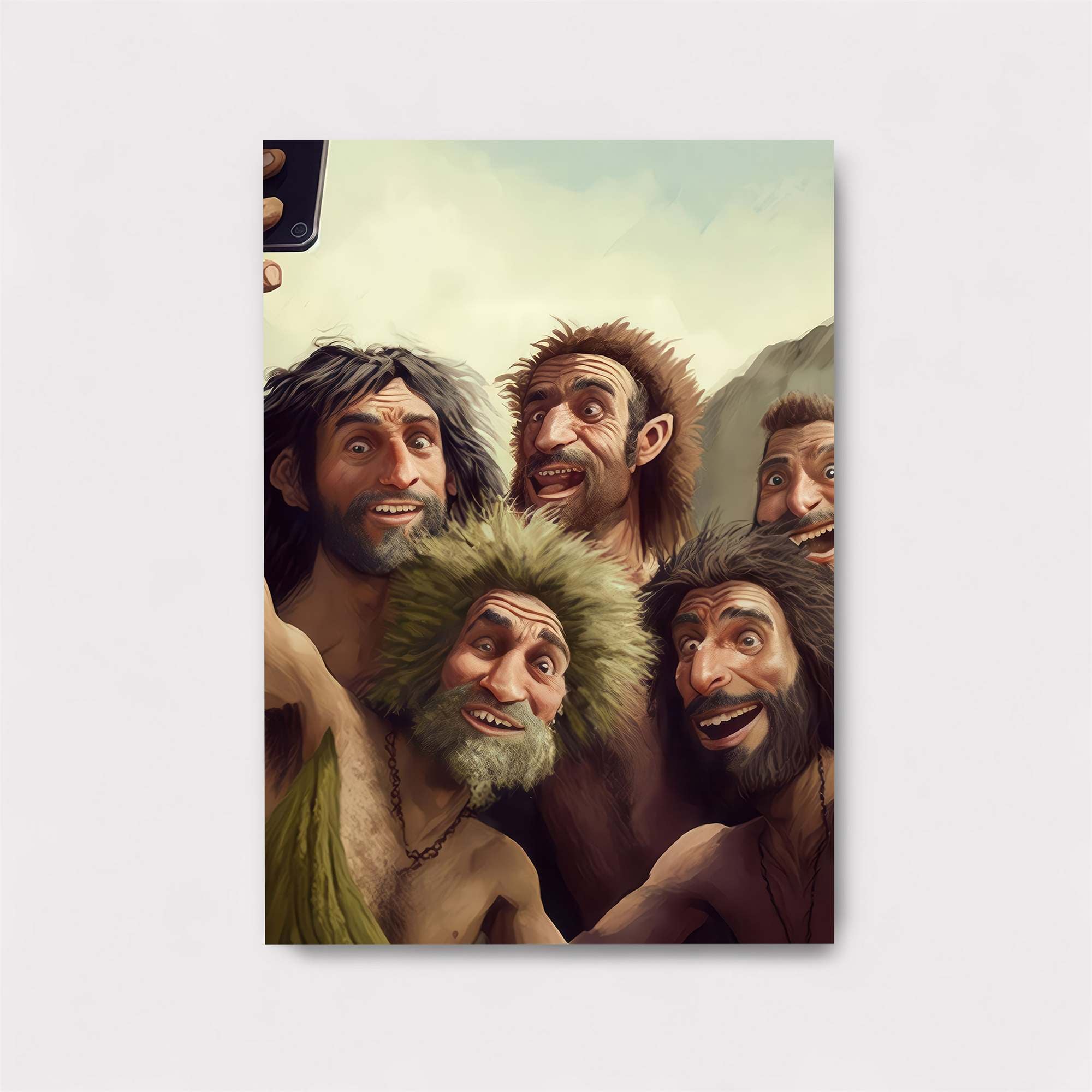 Cavemen Selfie Safe Wall Magnetic / M