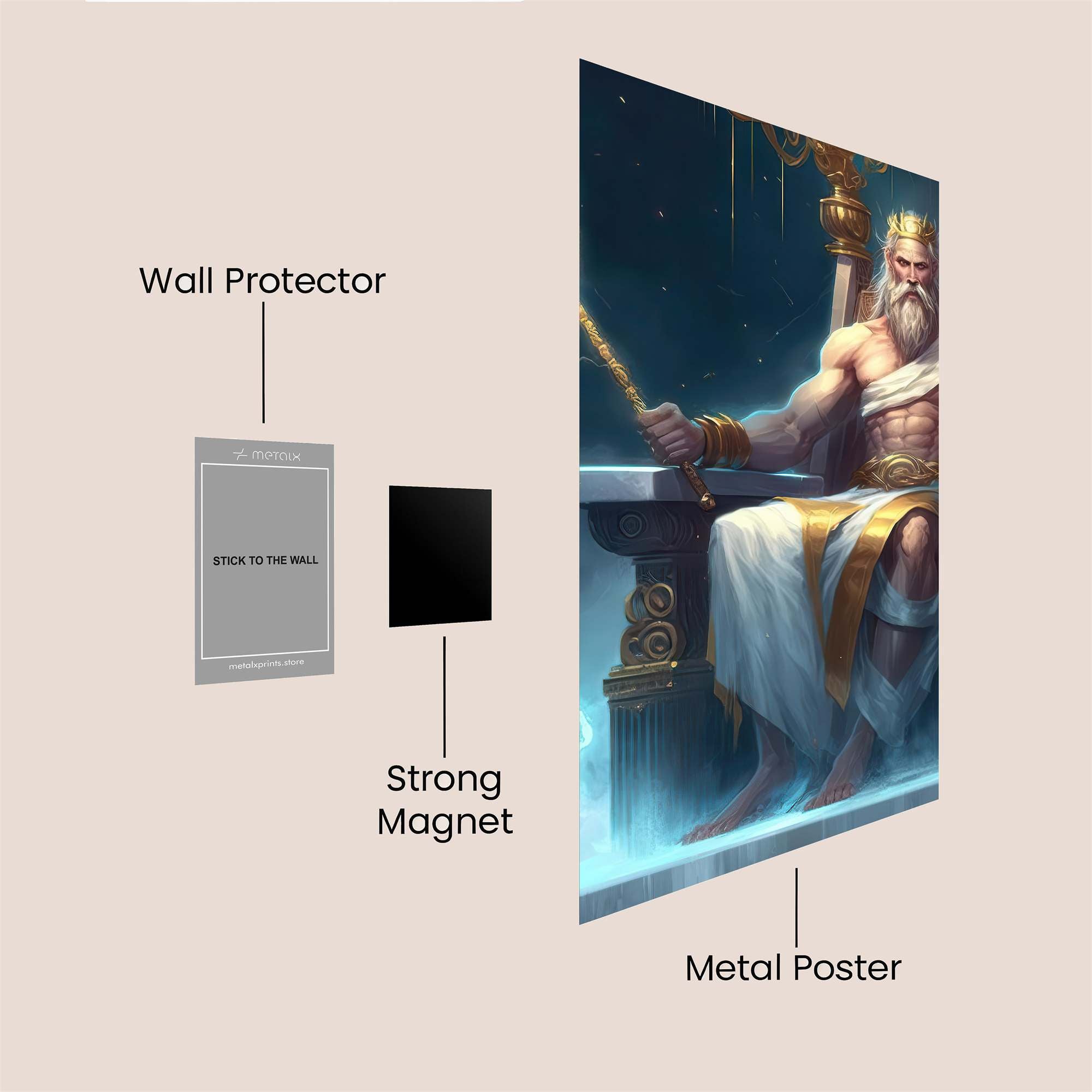 Zeus Majestic Safe Wall Magnetic / M