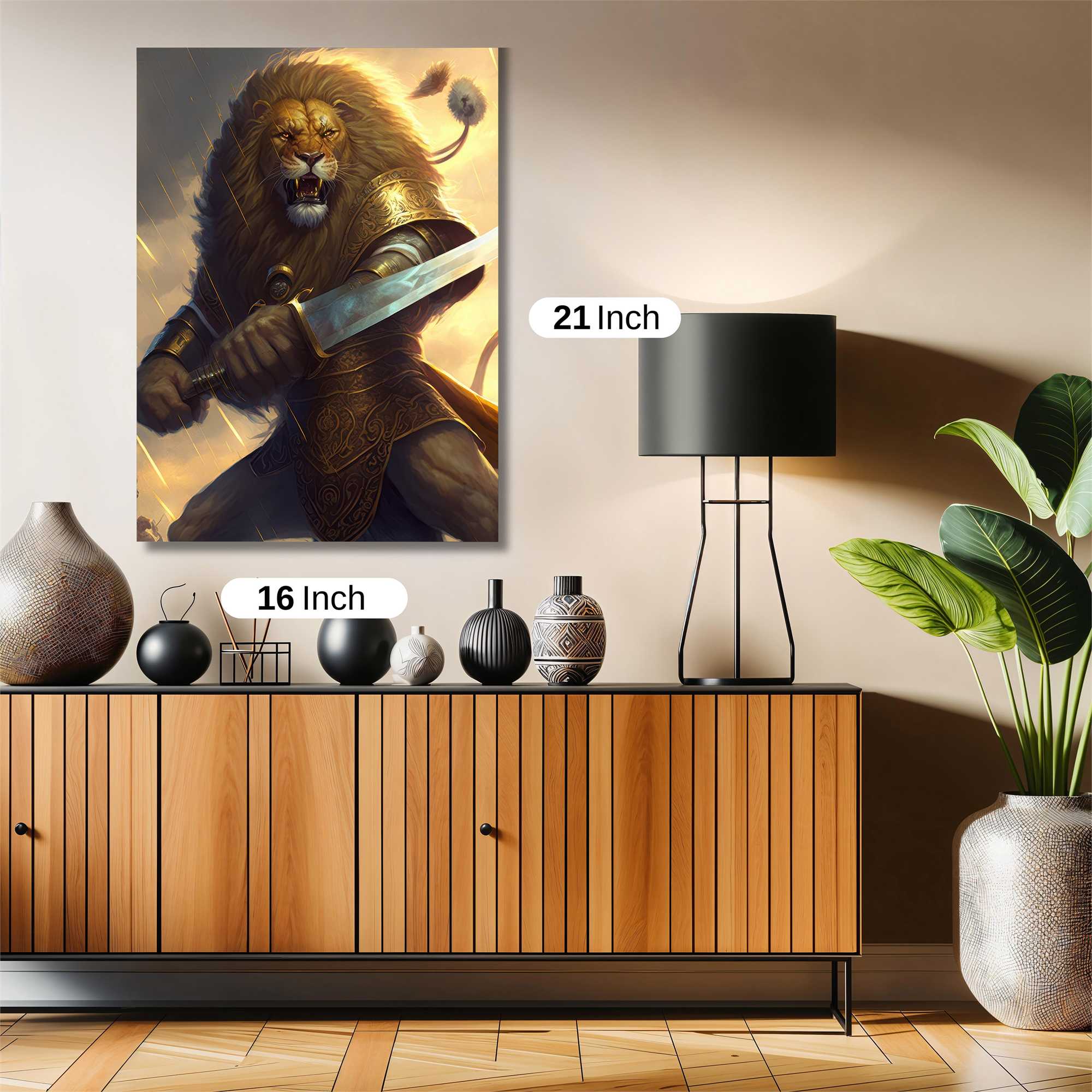 Lion Warrior Safe Wall Magnetic / M