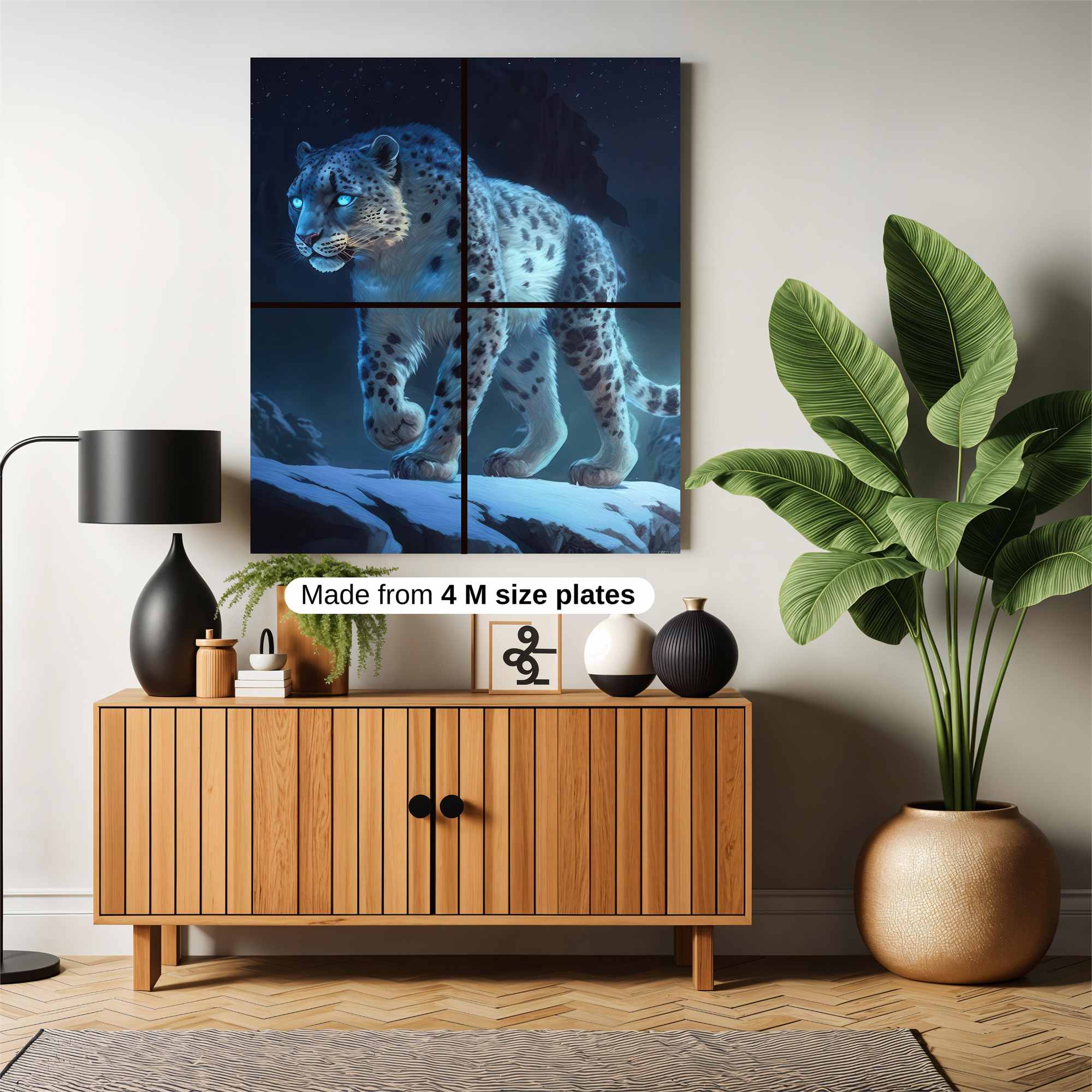 Snow Leopard - Ethereal Safe Wall Magnetic / M