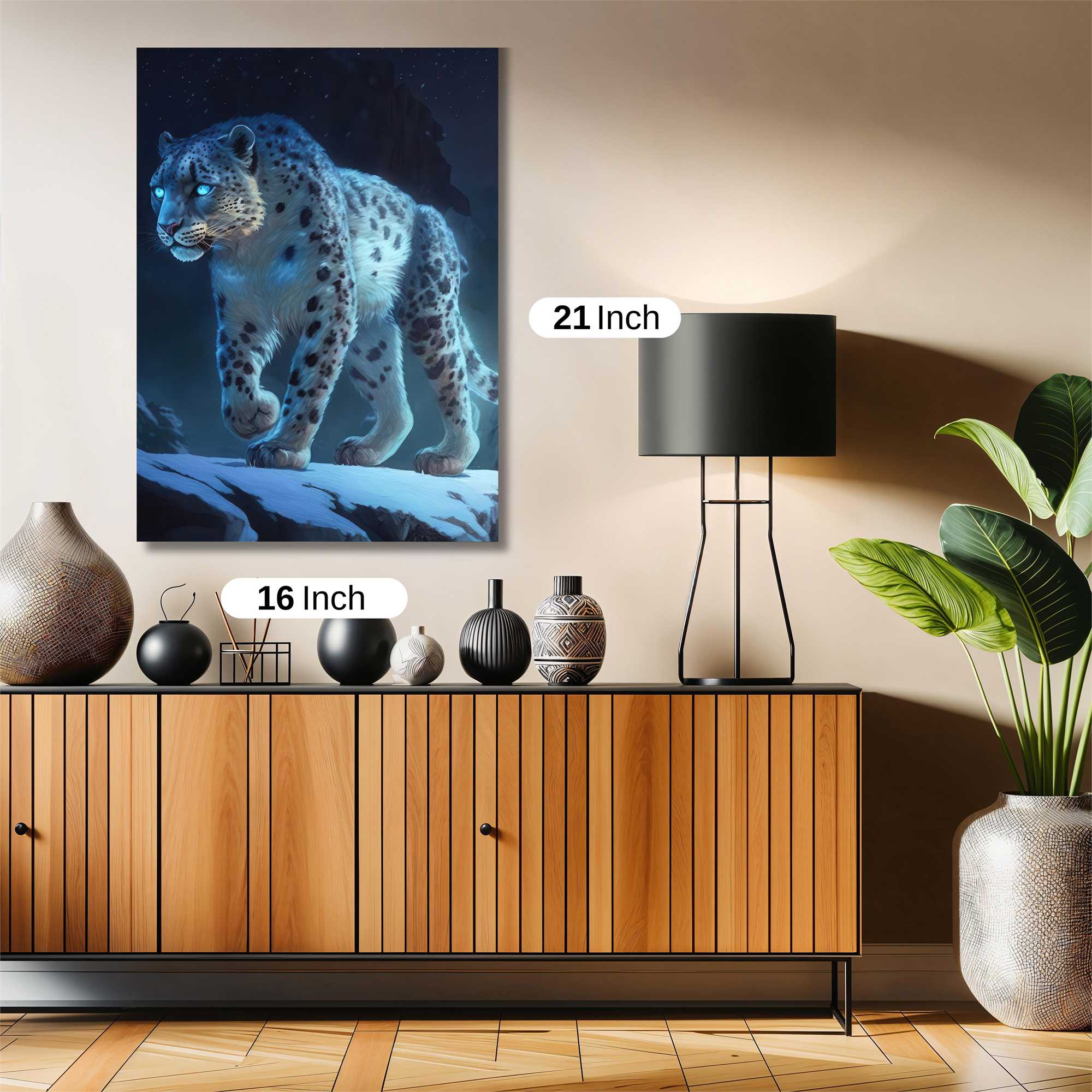 Snow Leopard - Ethereal Safe Wall Magnetic / M
