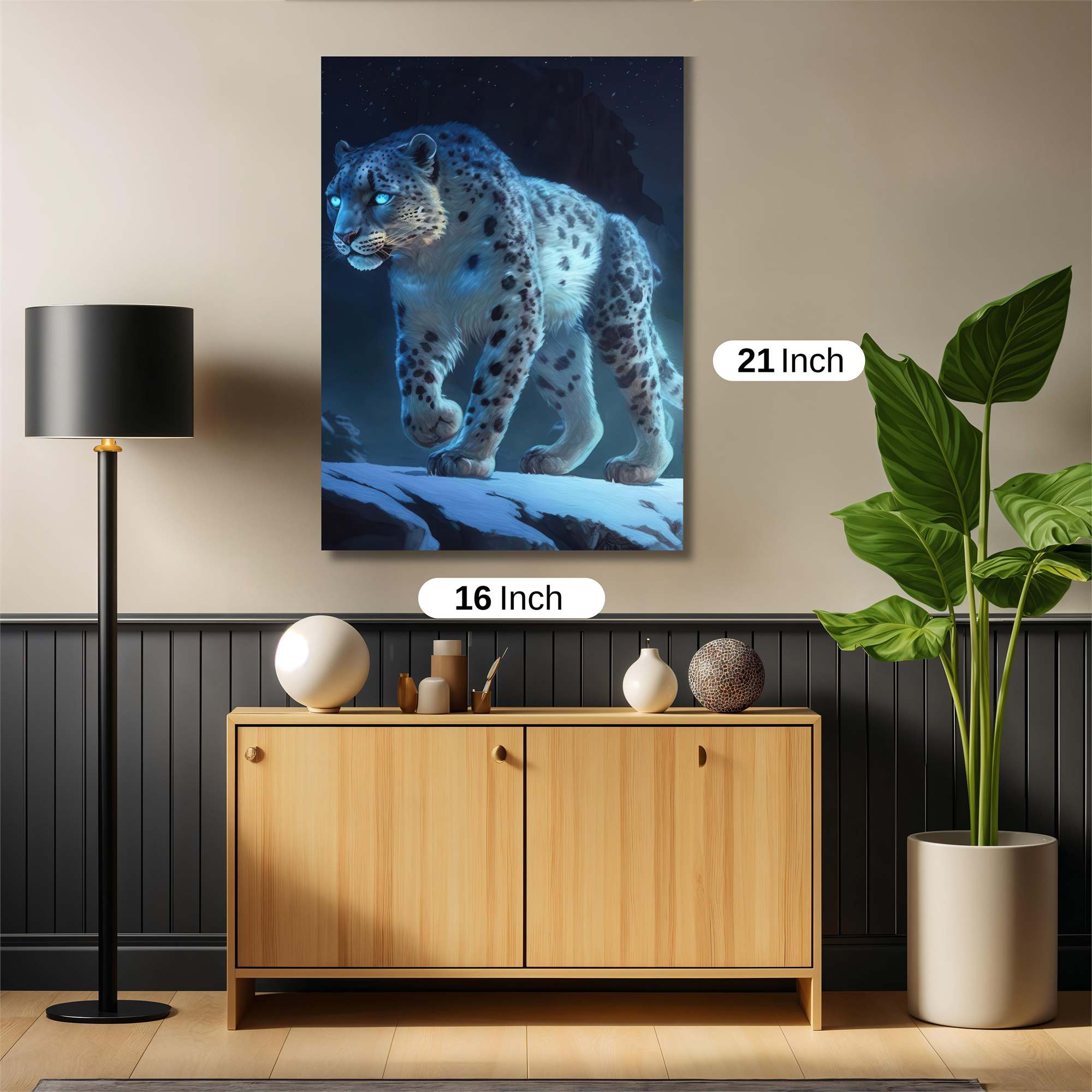 Snow Leopard - Ethereal Safe Wall Magnetic / M