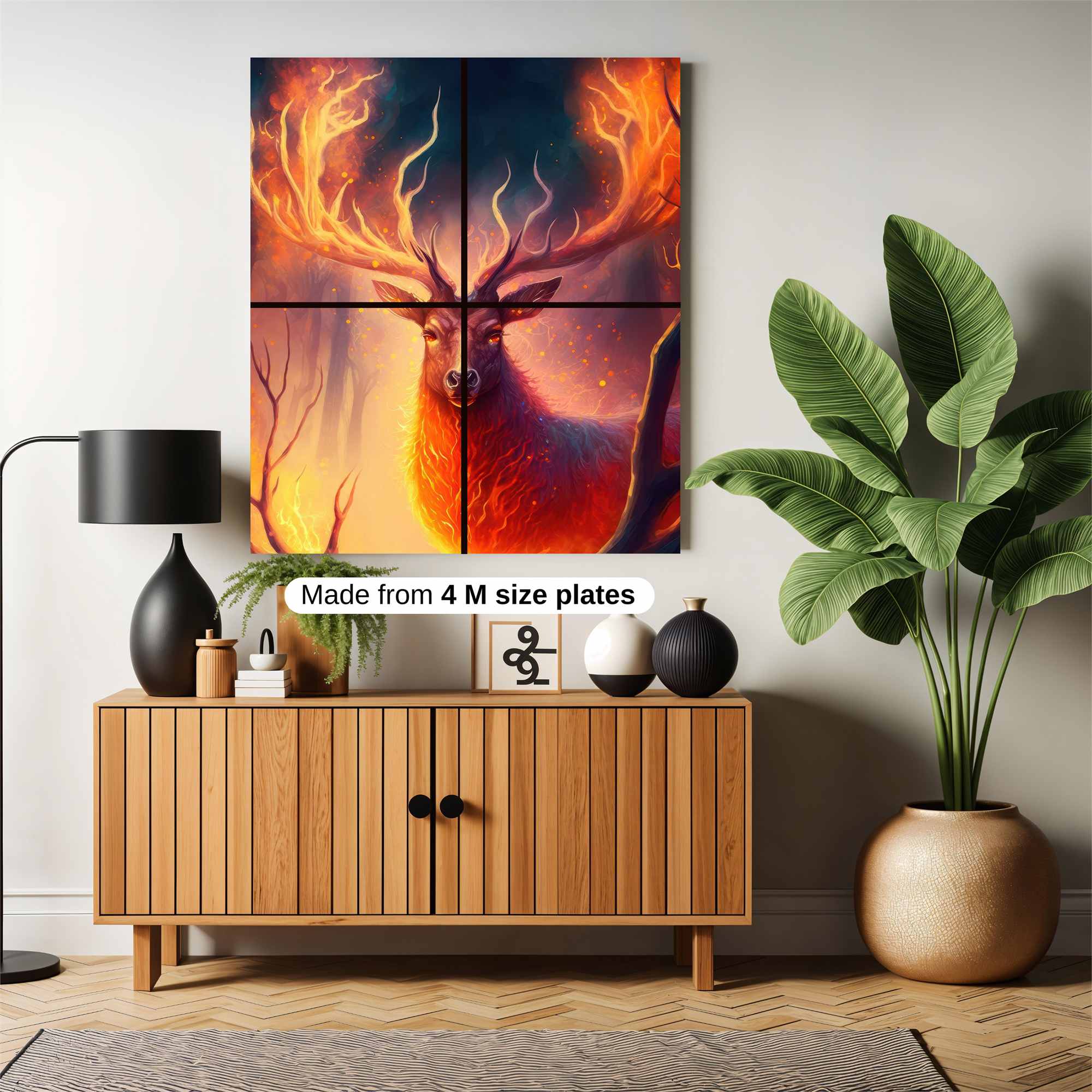 Flame Stag Safe Wall Magnetic / M