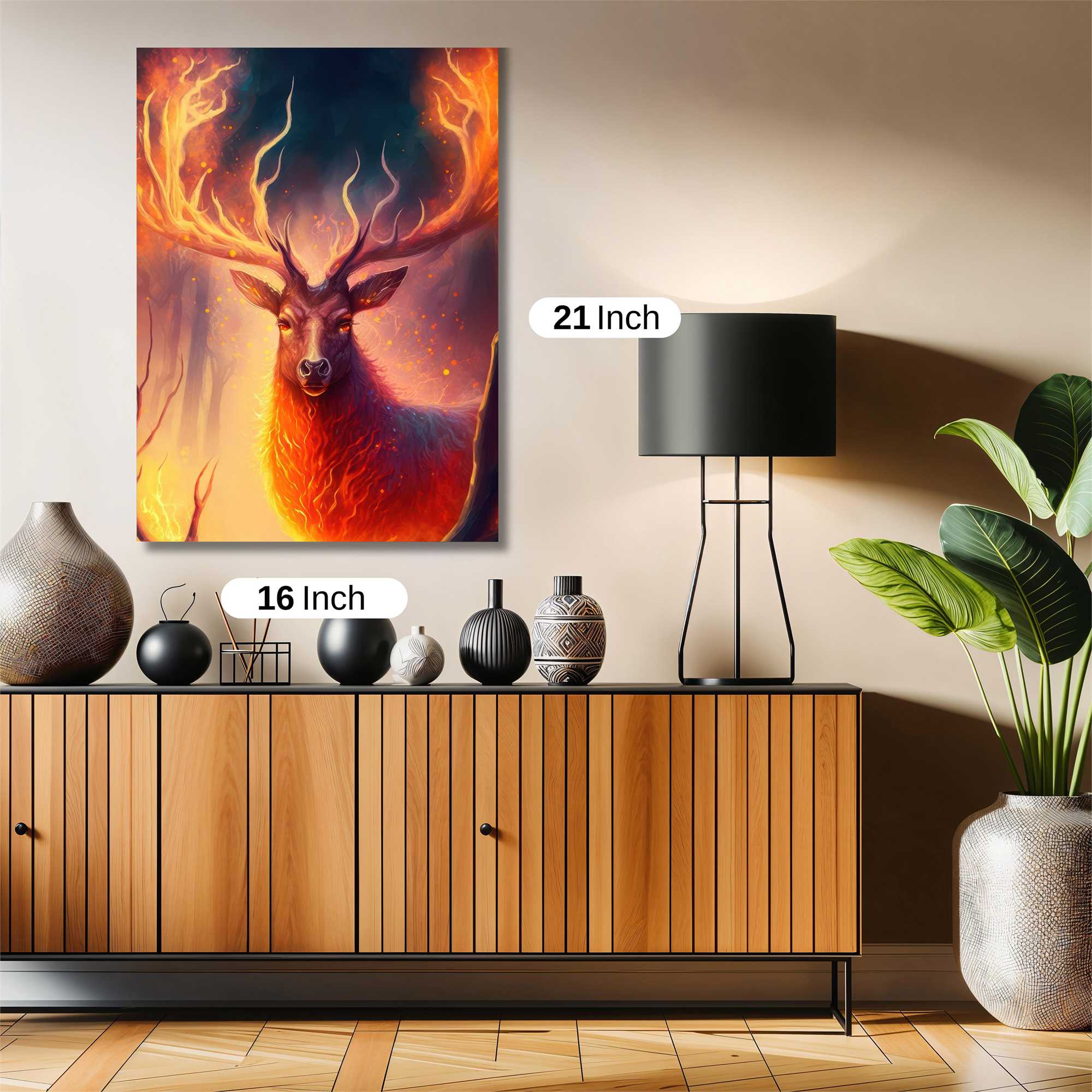 Flame Stag Safe Wall Magnetic / M