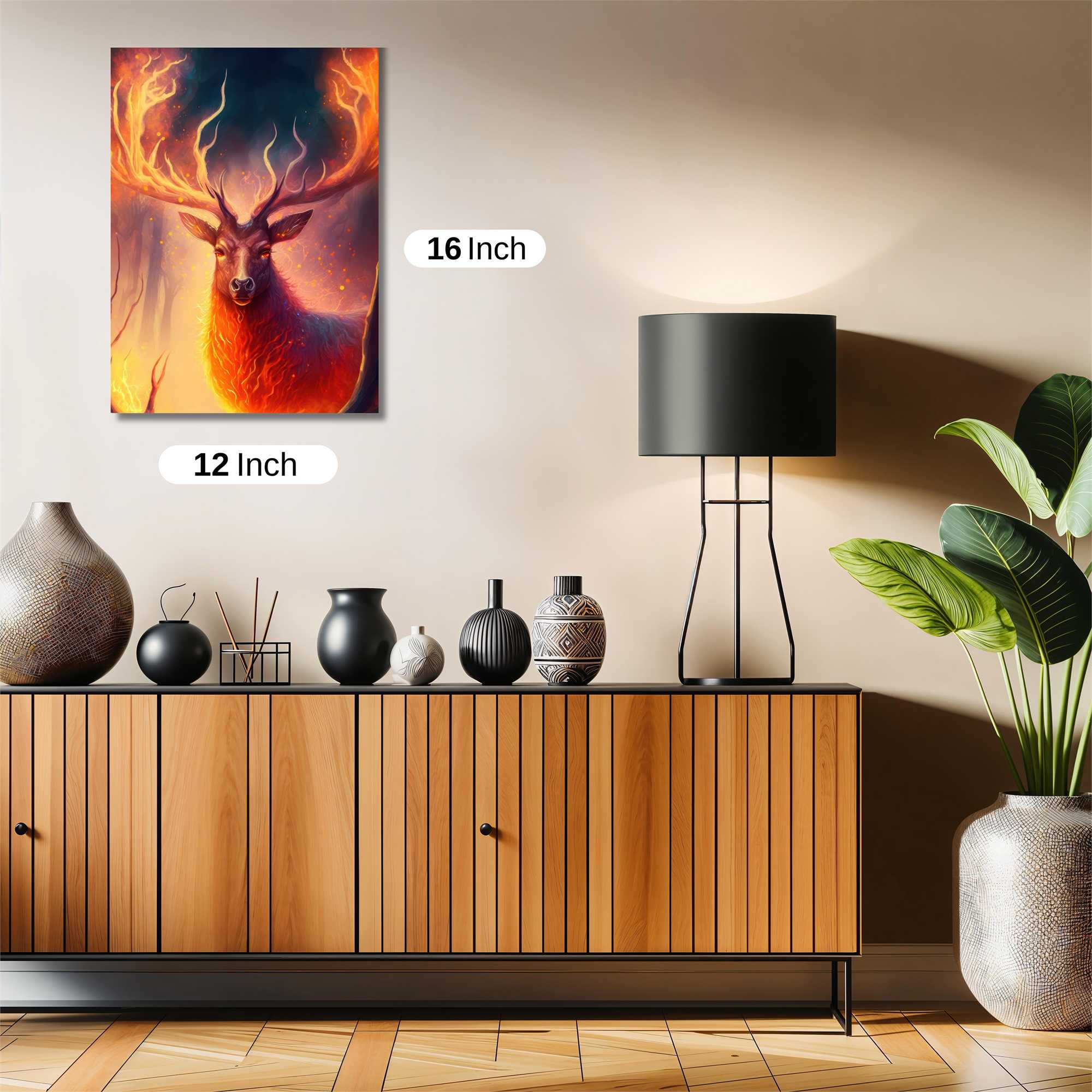 Flame Stag Safe Wall Magnetic / M