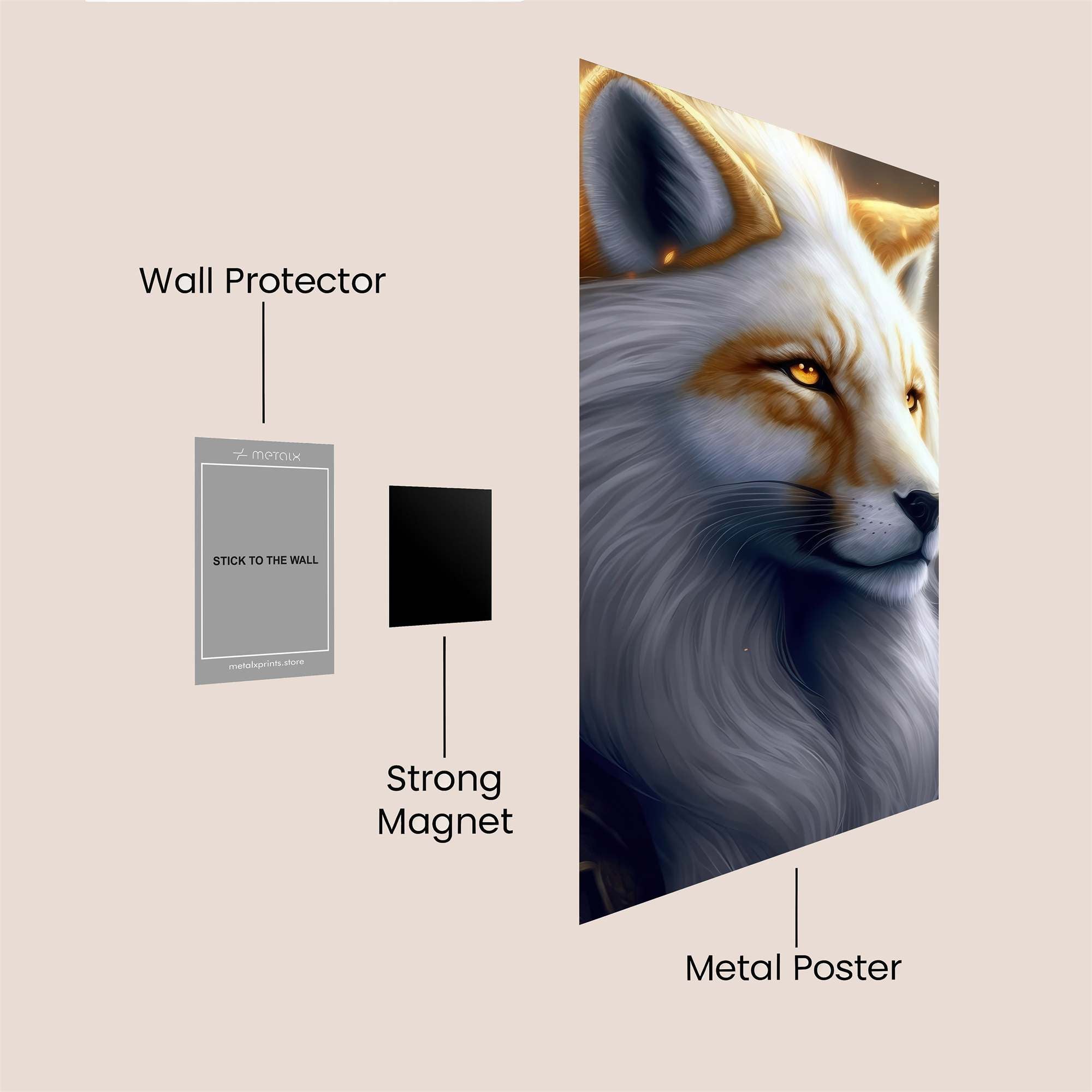 Luminous Fox Safe Wall Magnetic / M