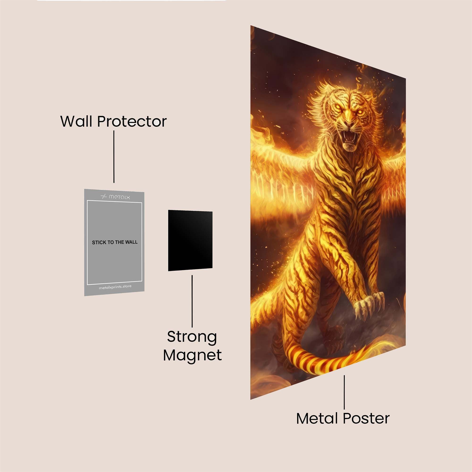 Phoenix Tiger Safe Wall Magnetic / M