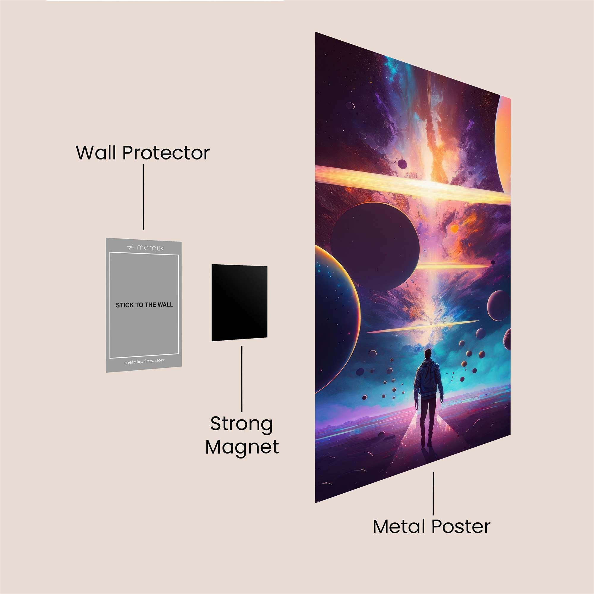Cosmic Awe Safe Wall Magnetic / M