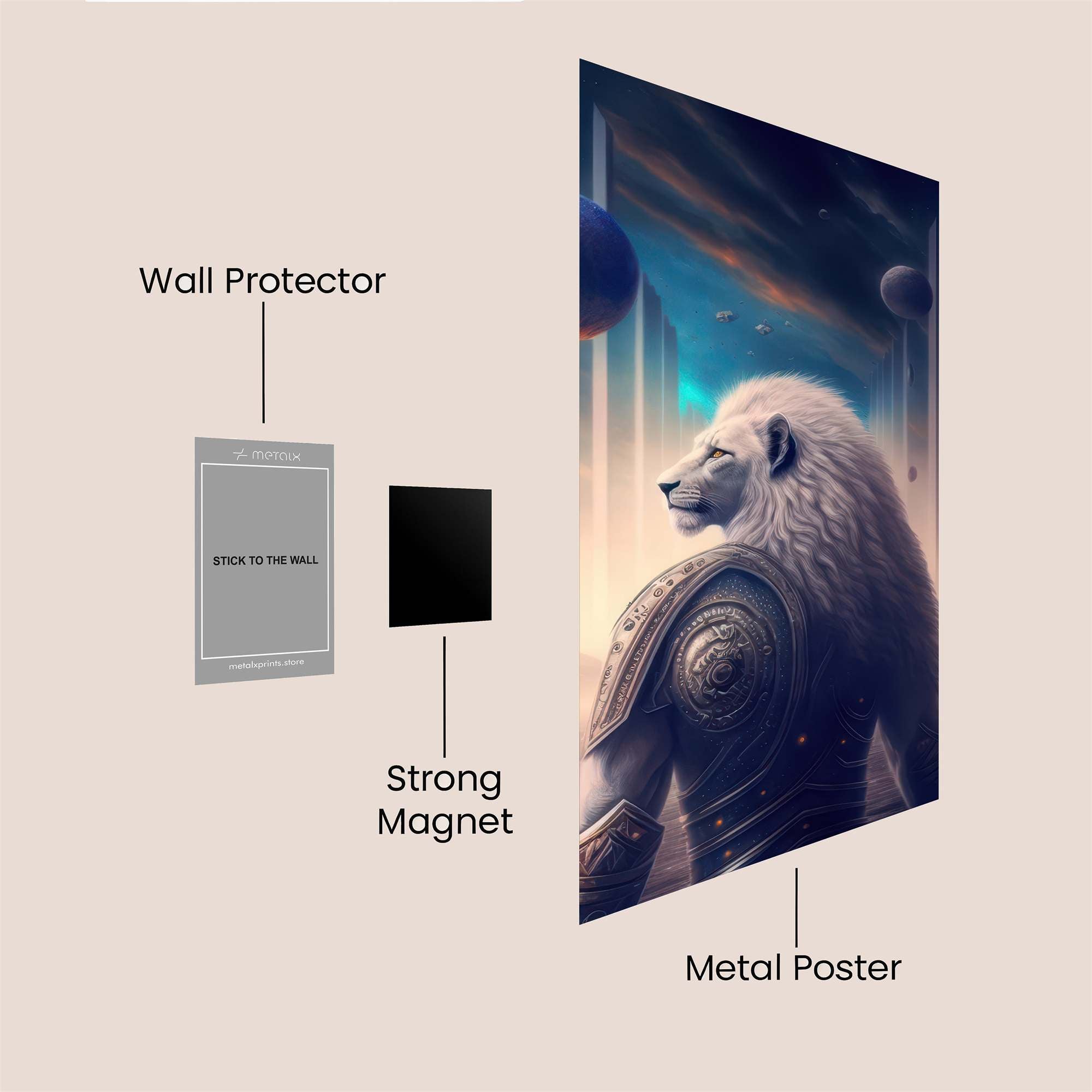 Lion Cosmic Safe Wall Magnetic / M