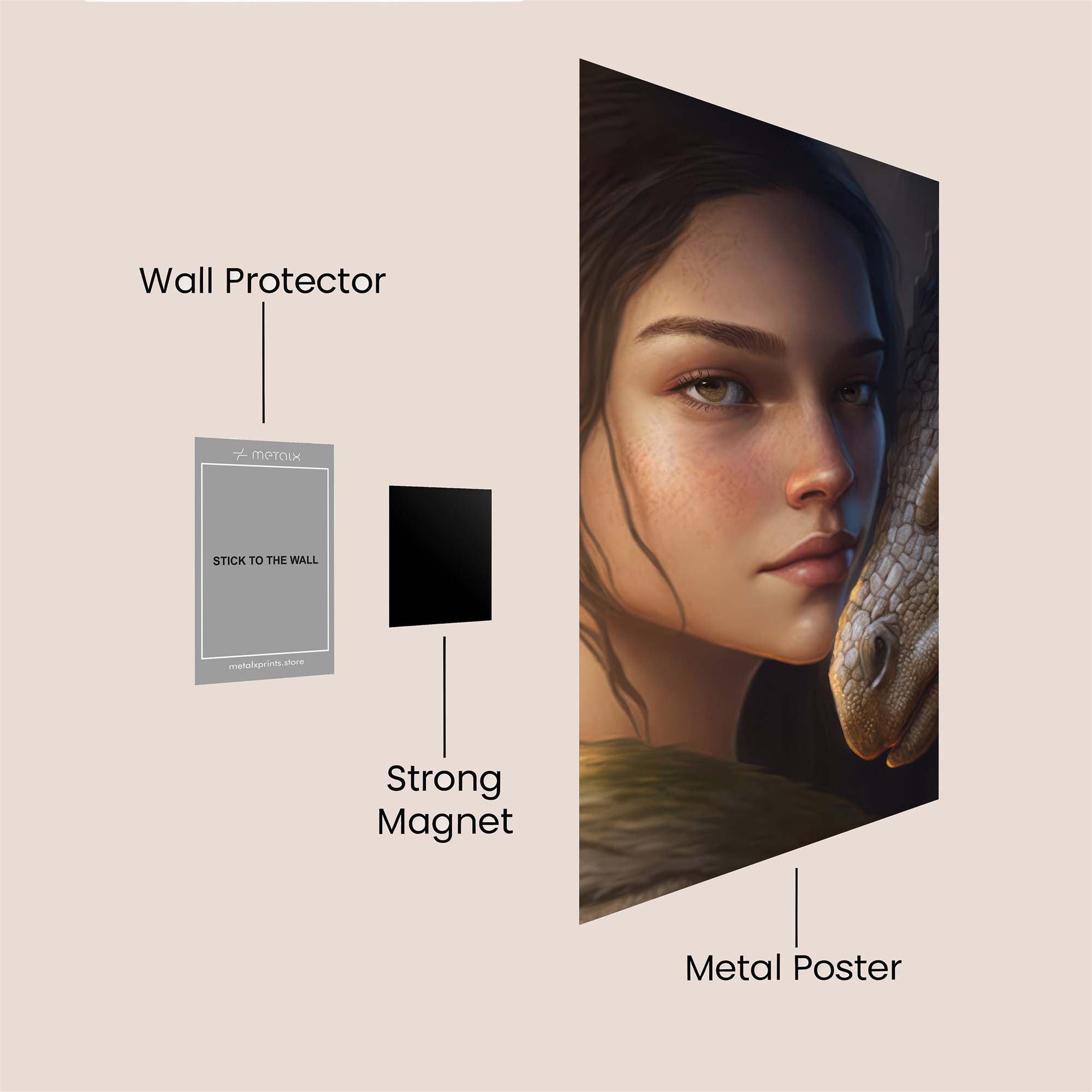 Dragon Serenity Safe Wall Magnetic / M