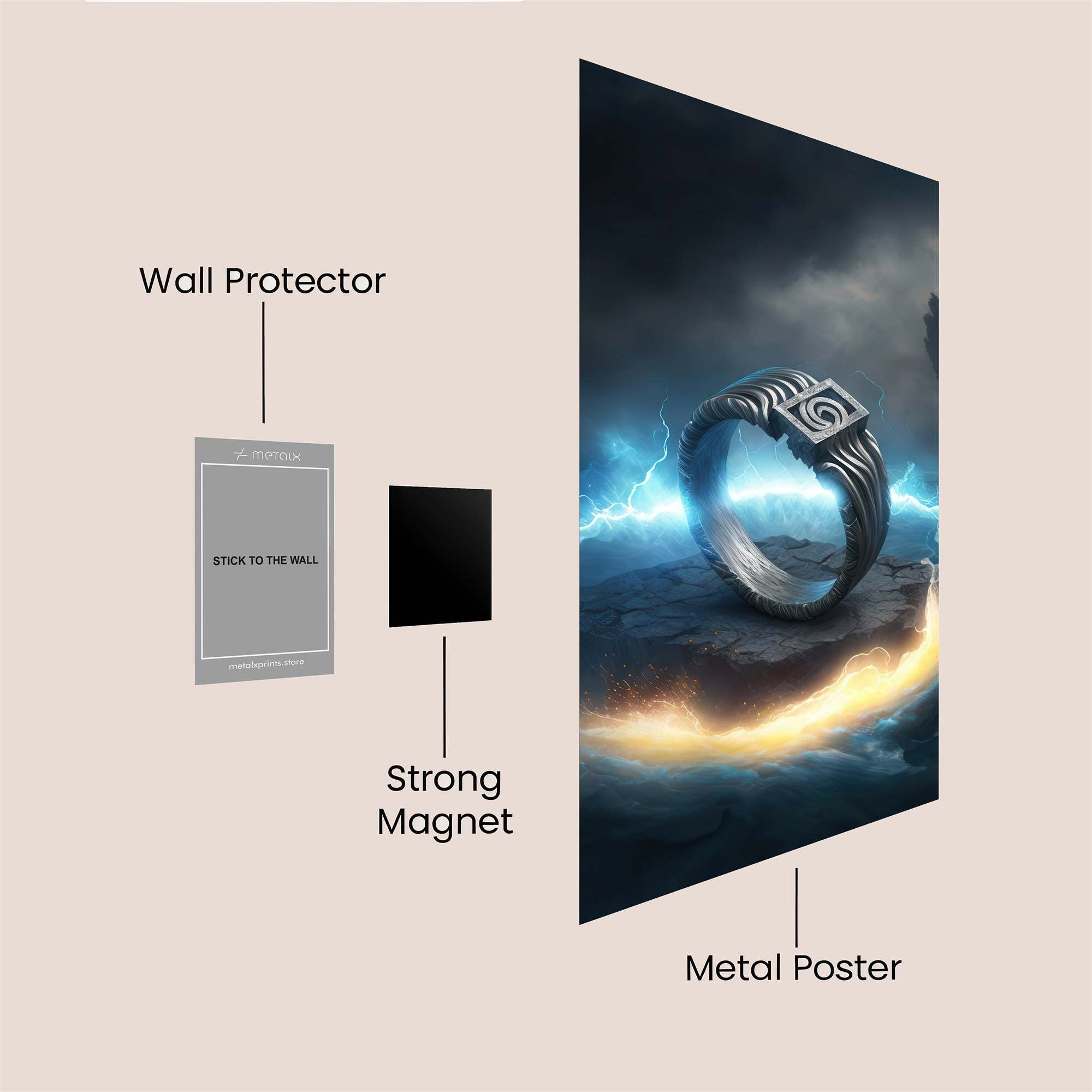 Powerful Enigma Safe Wall Magnetic / M