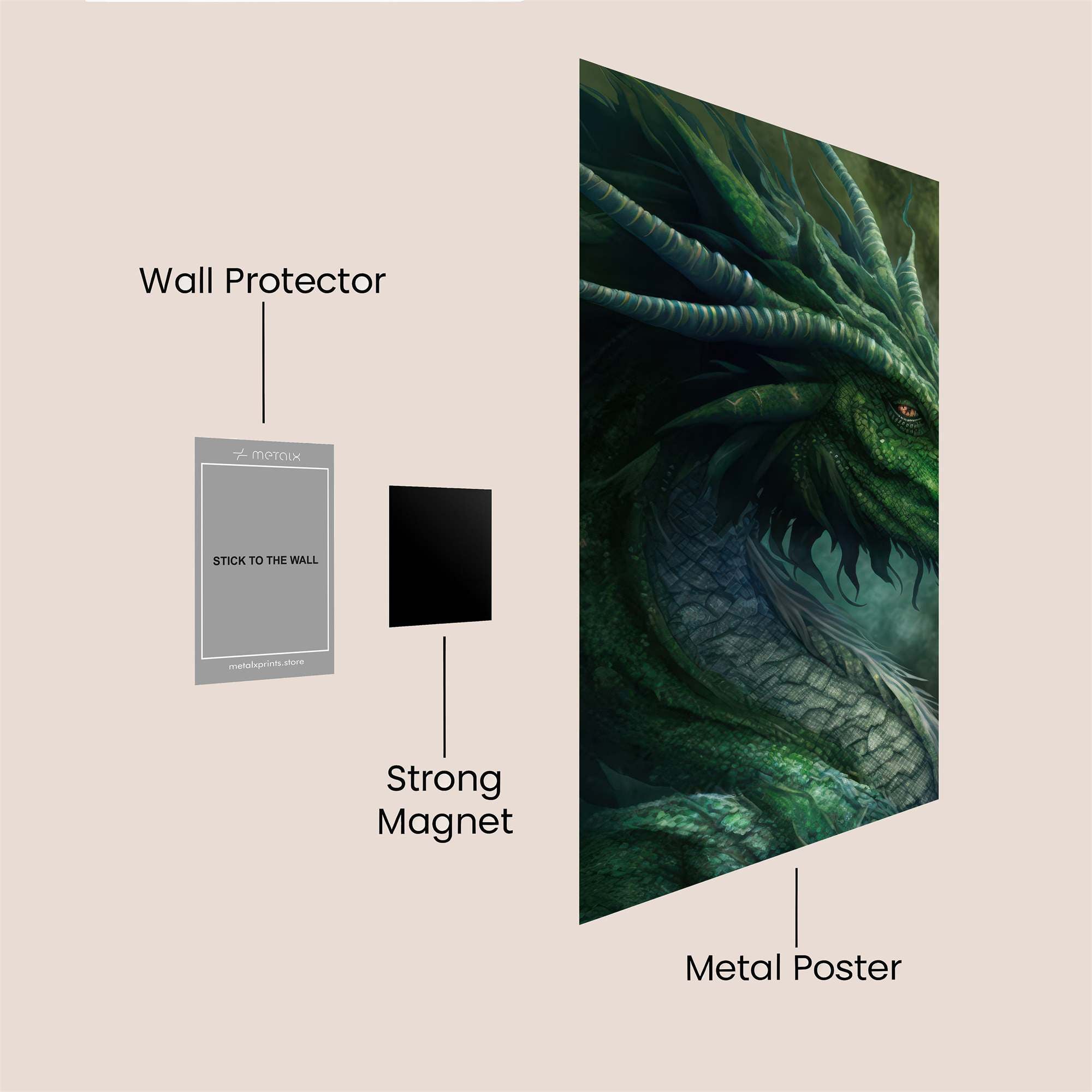 Emerald Majesty Safe Wall Magnetic / M