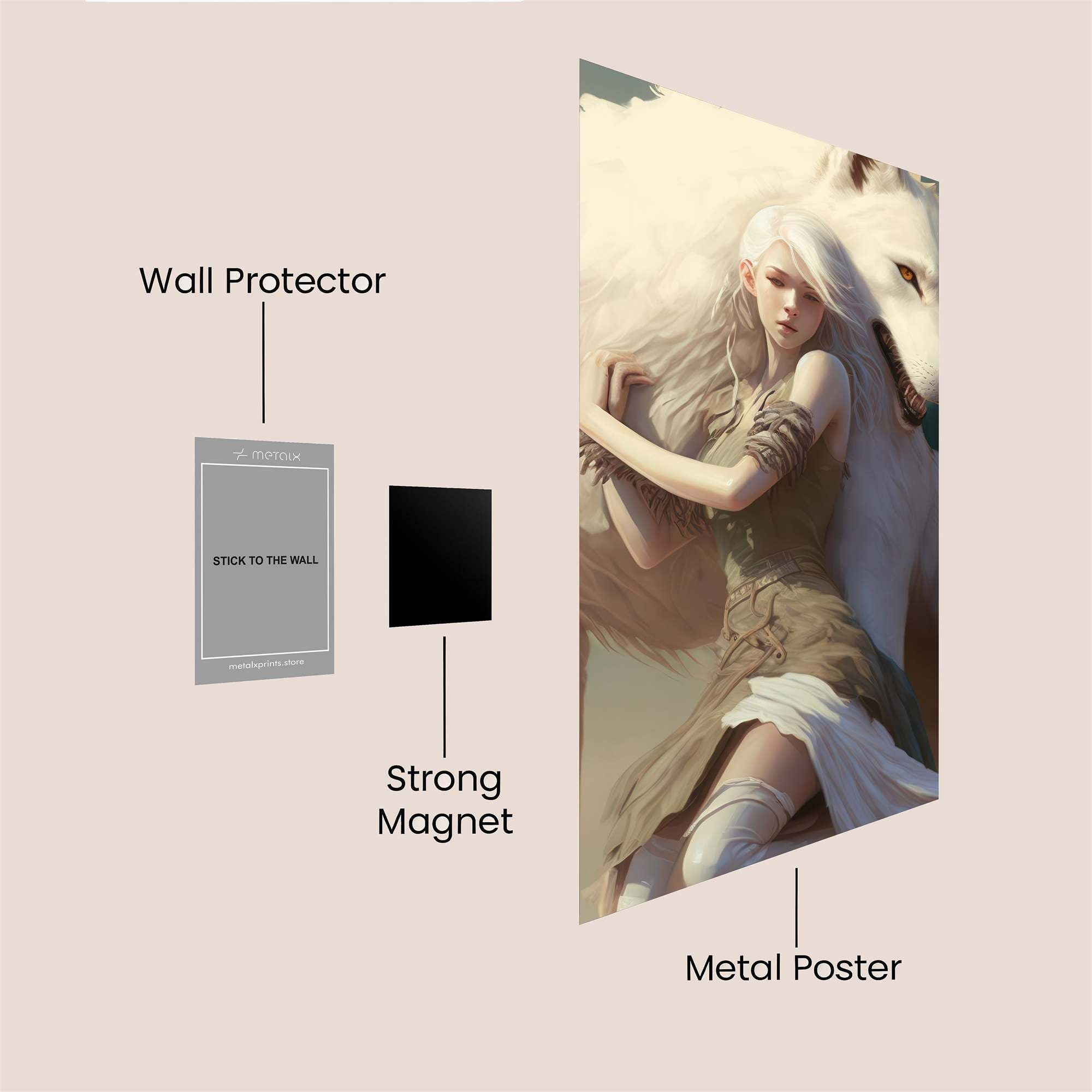 Luna Serenity Safe Wall Magnetic / M