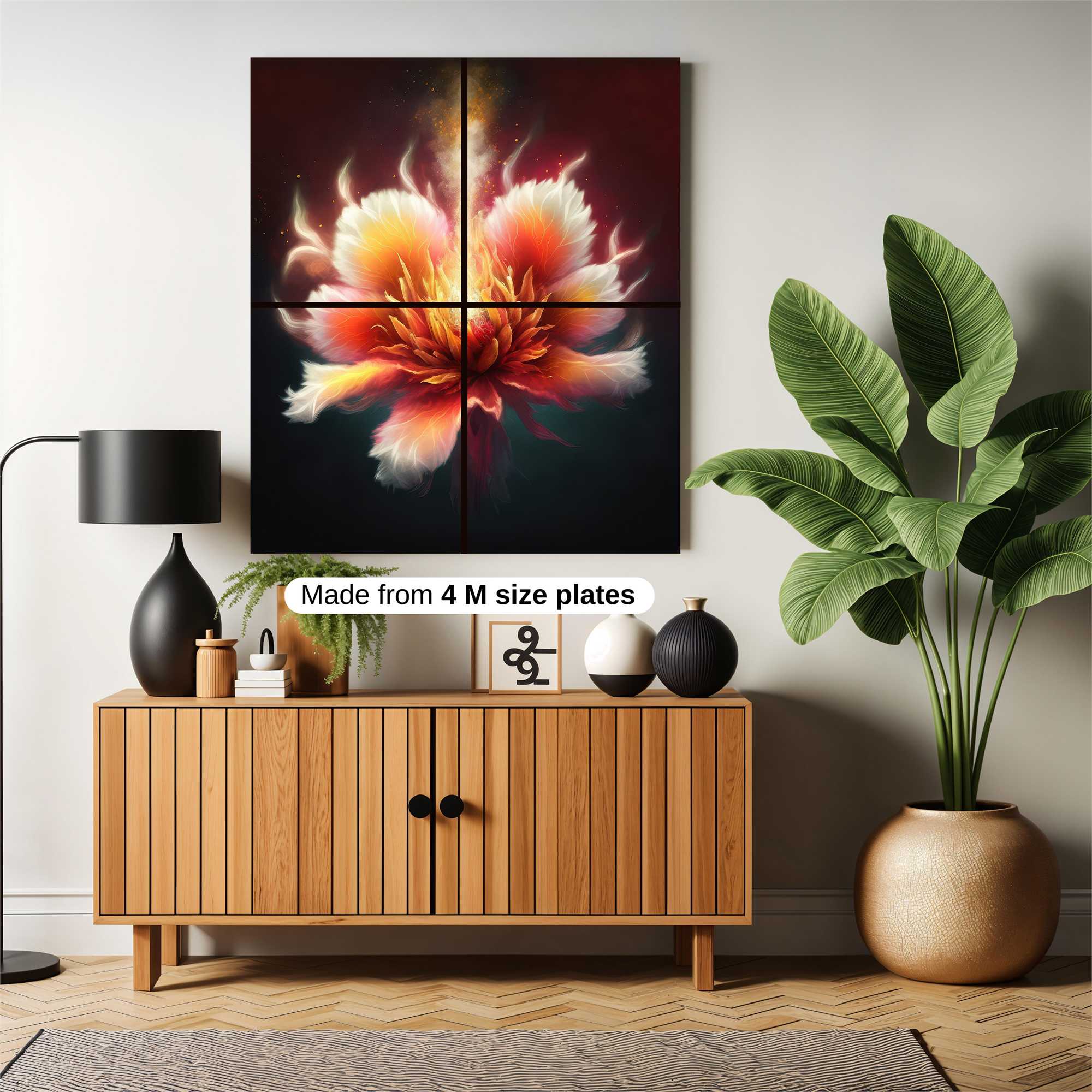Flame Blossom Safe Wall Magnetic / M