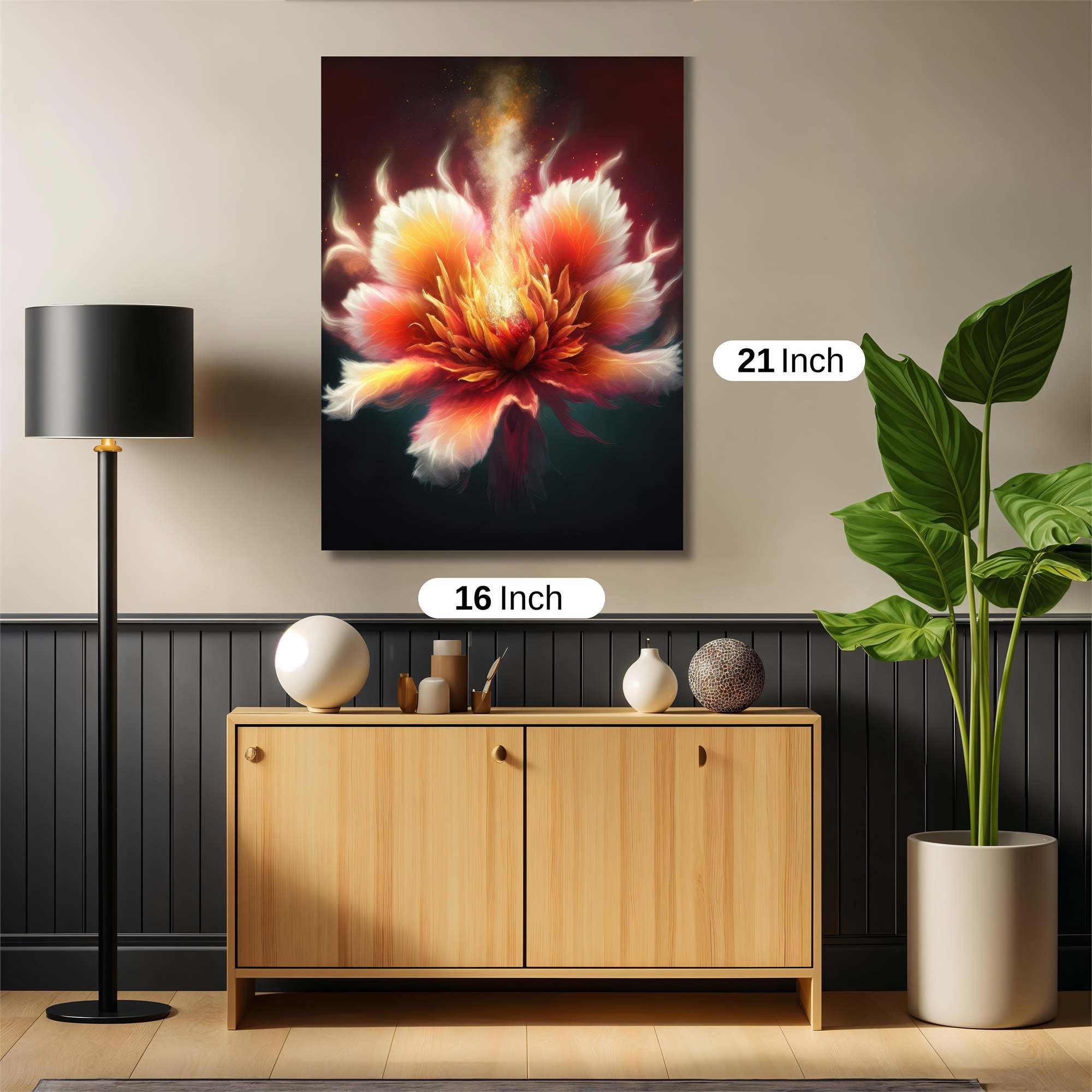 Flame Blossom Safe Wall Magnetic / M