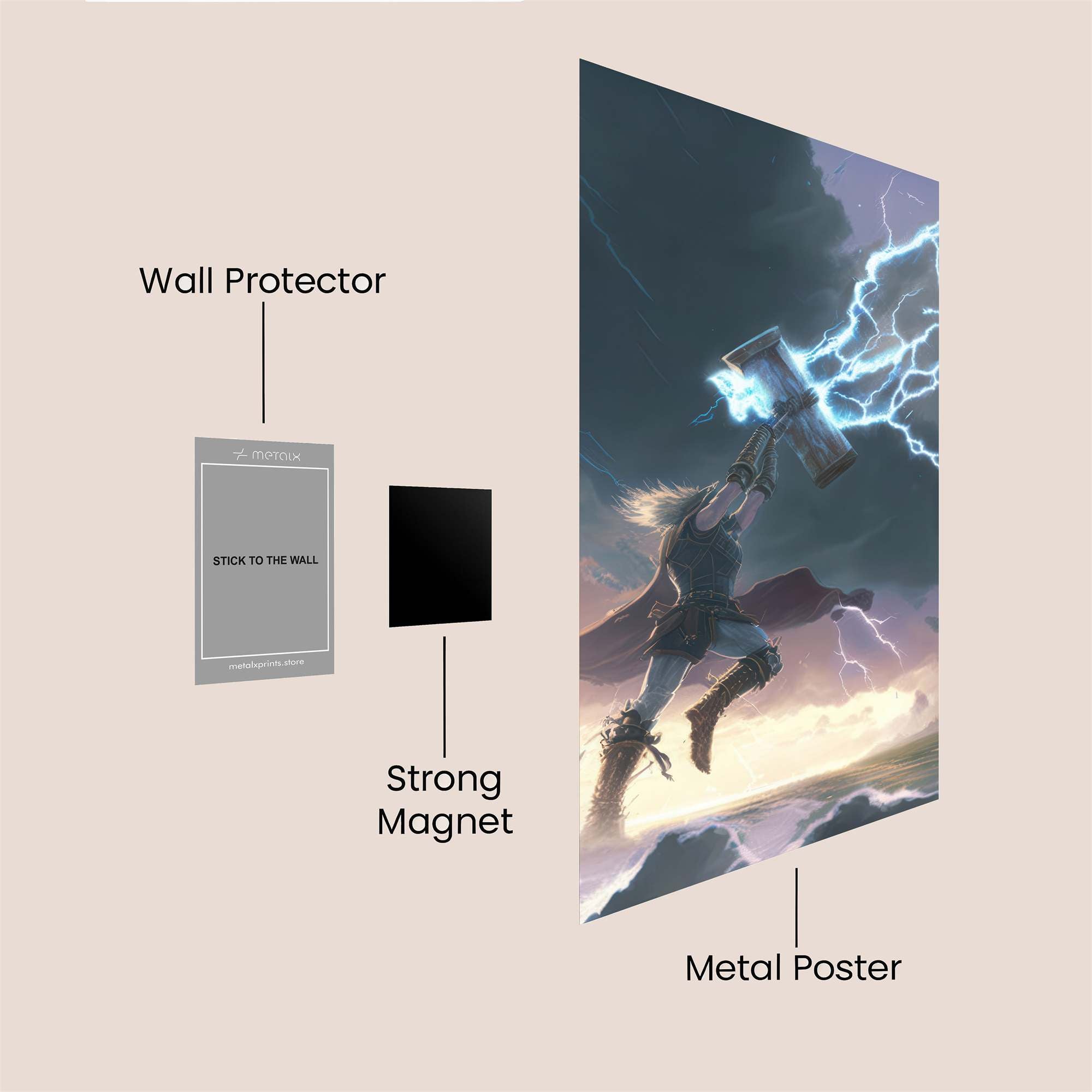 Thor Unleashed Safe Wall Magnetic / M