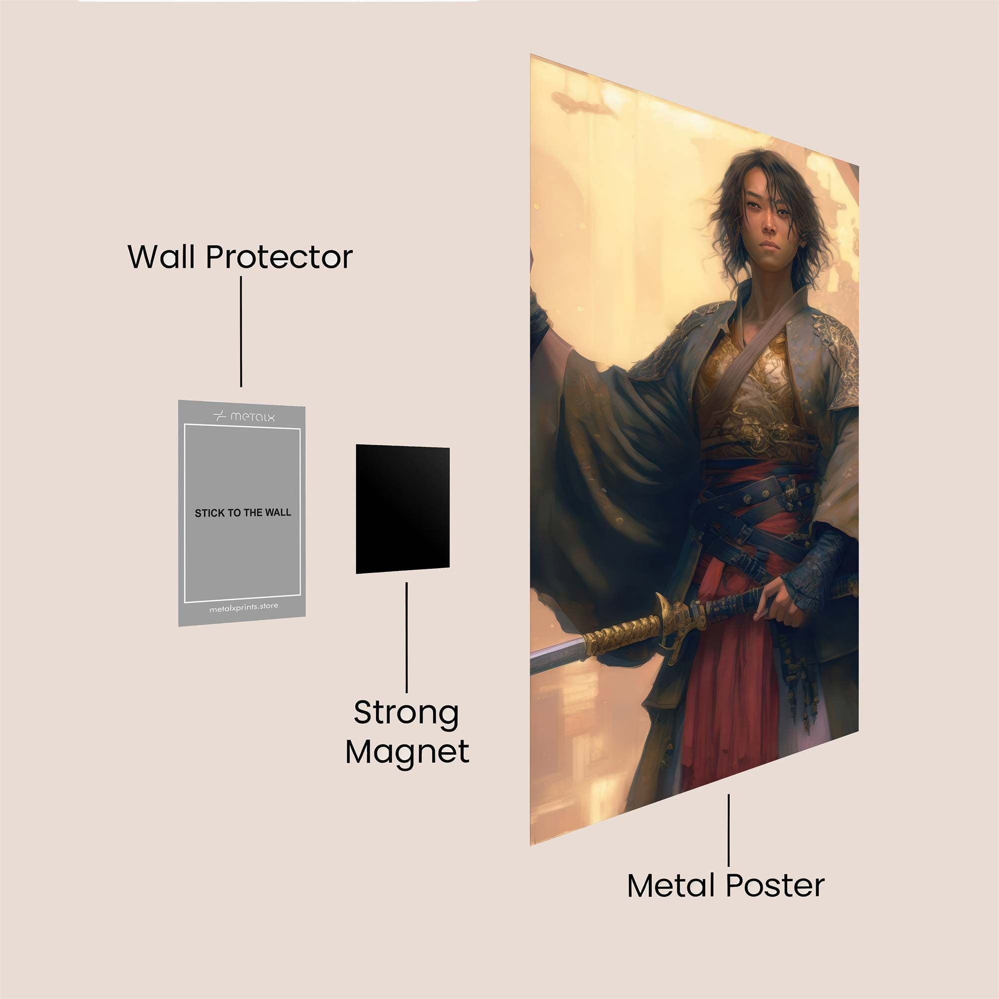 Samurai Serenity Safe Wall Magnetic / M