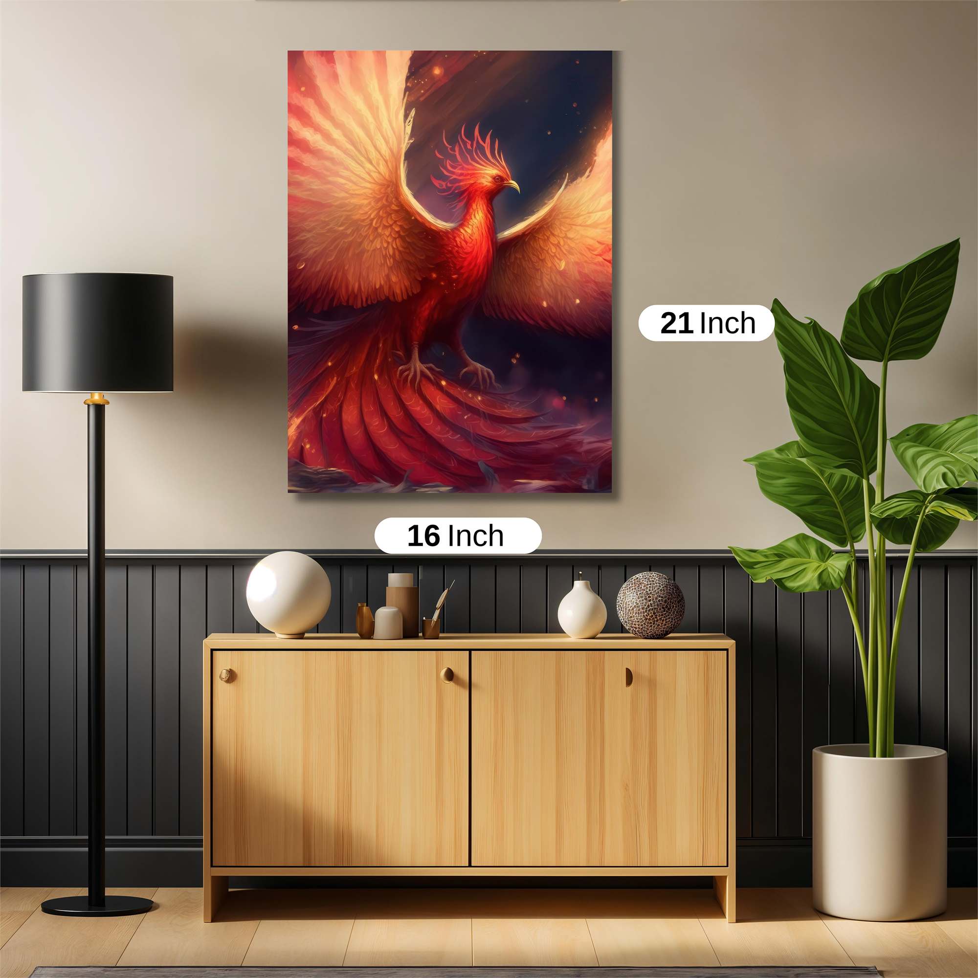 Phoenix Blaze Safe Wall Magnetic / M