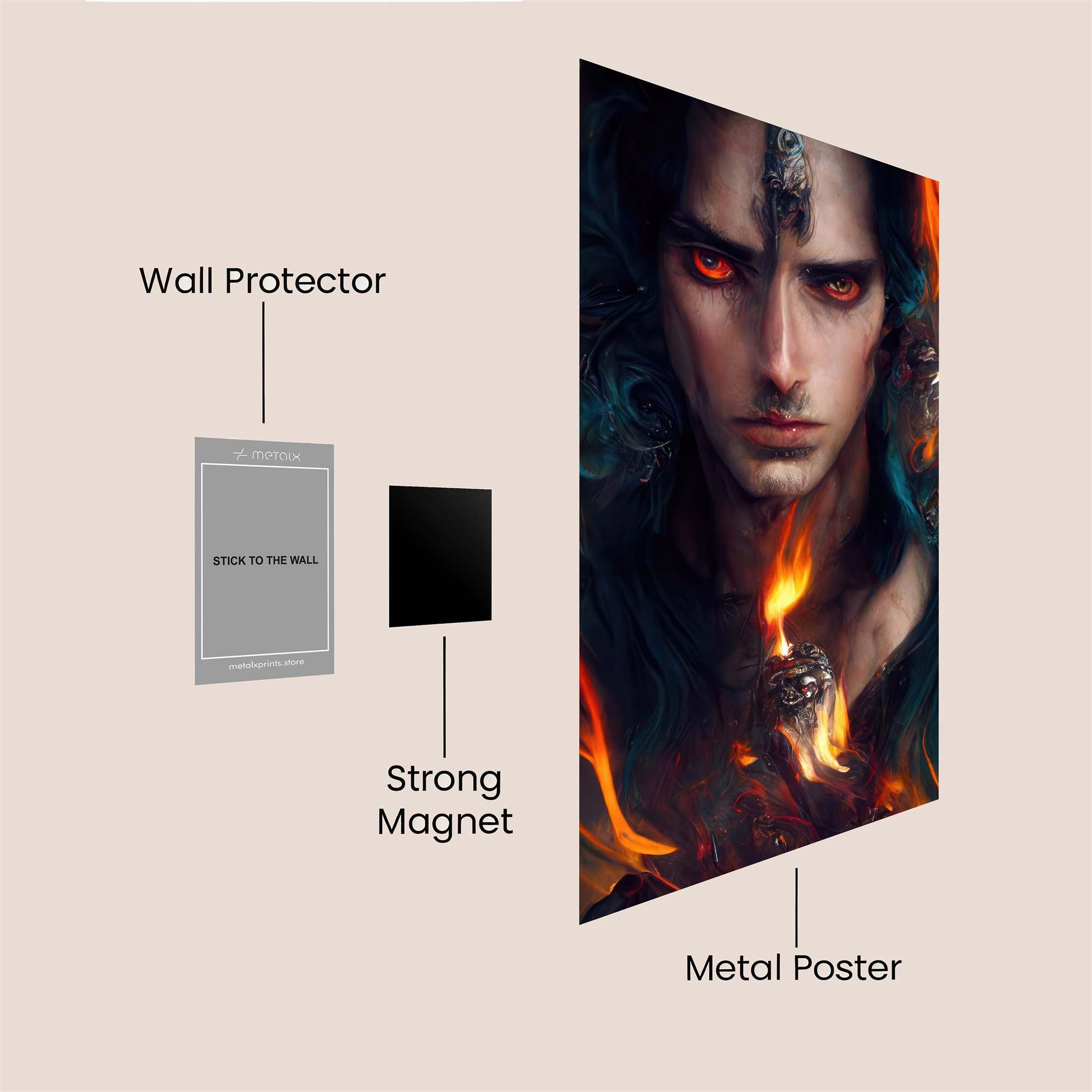 Infernal Majesty Safe Wall Magnetic / M