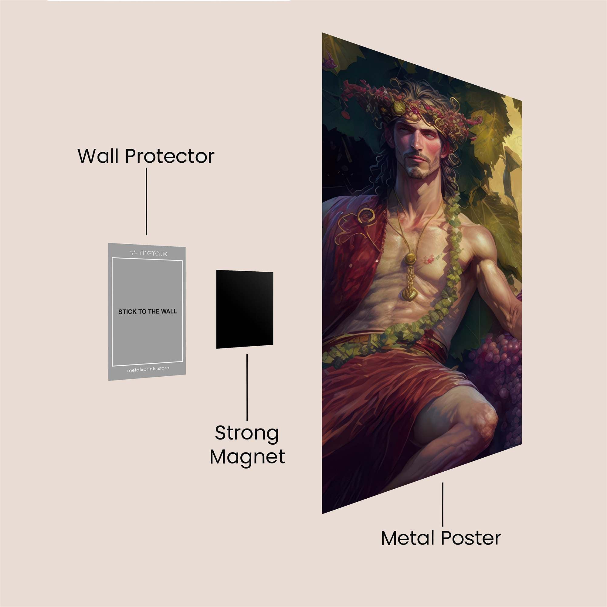 Dionysus Revels Safe Wall Magnetic / M