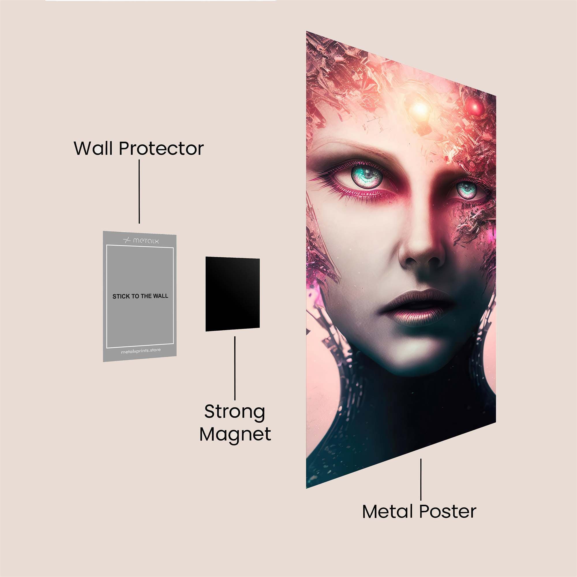 Neon Enigma Safe Wall Magnetic / M