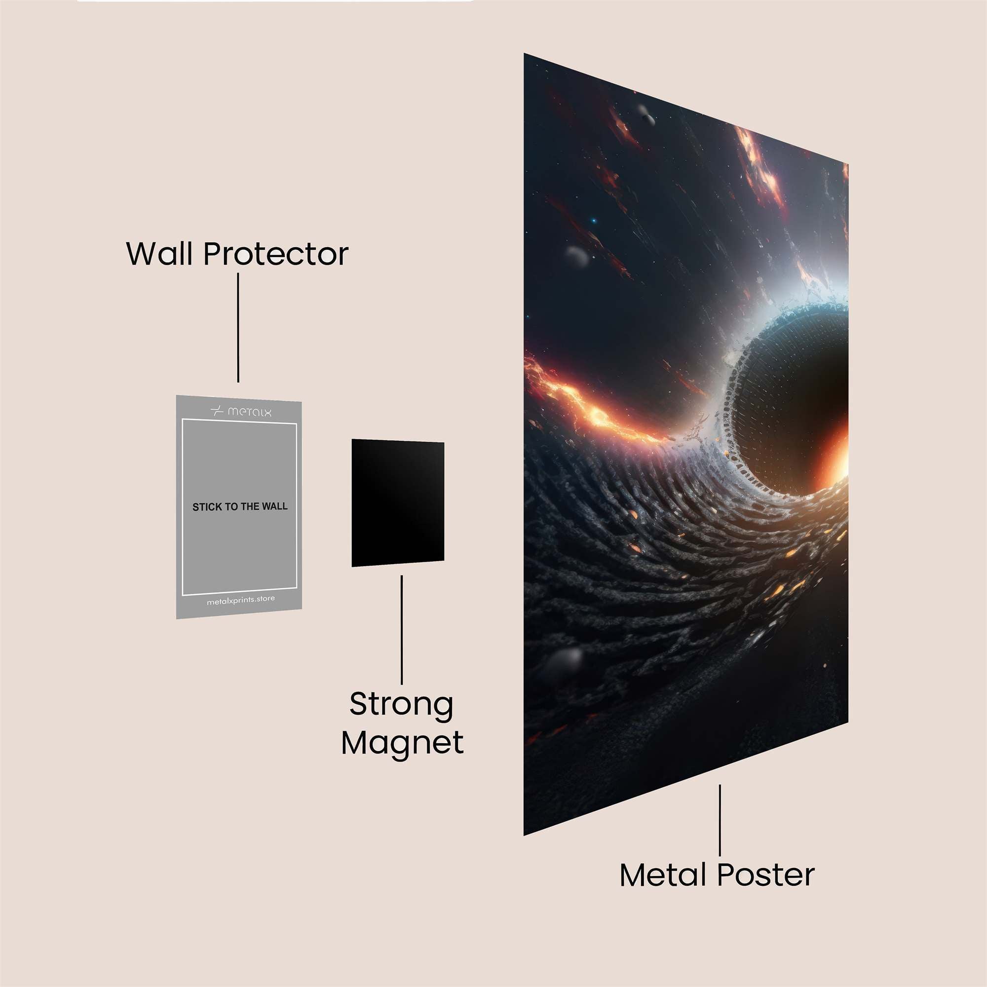 Blackhole Vortex Safe Wall Magnetic / M