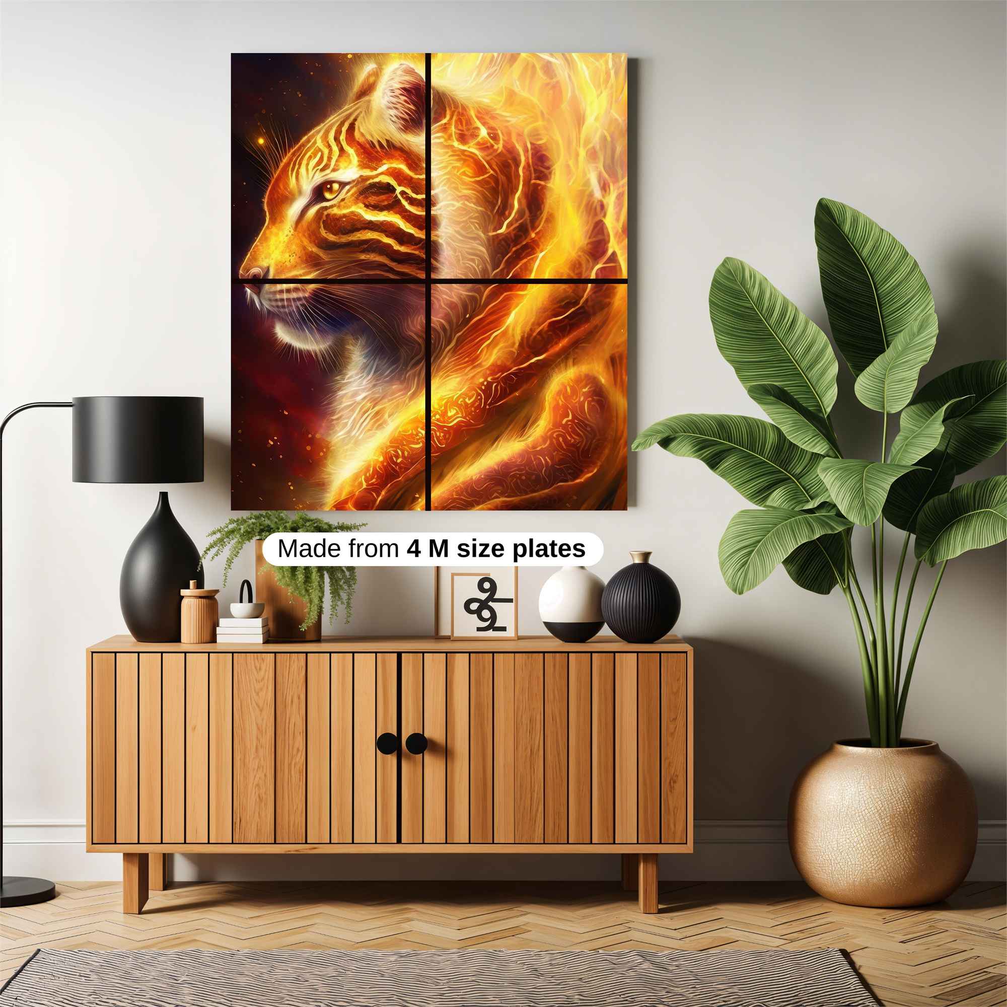 Flame Majesty Safe Wall Magnetic / M