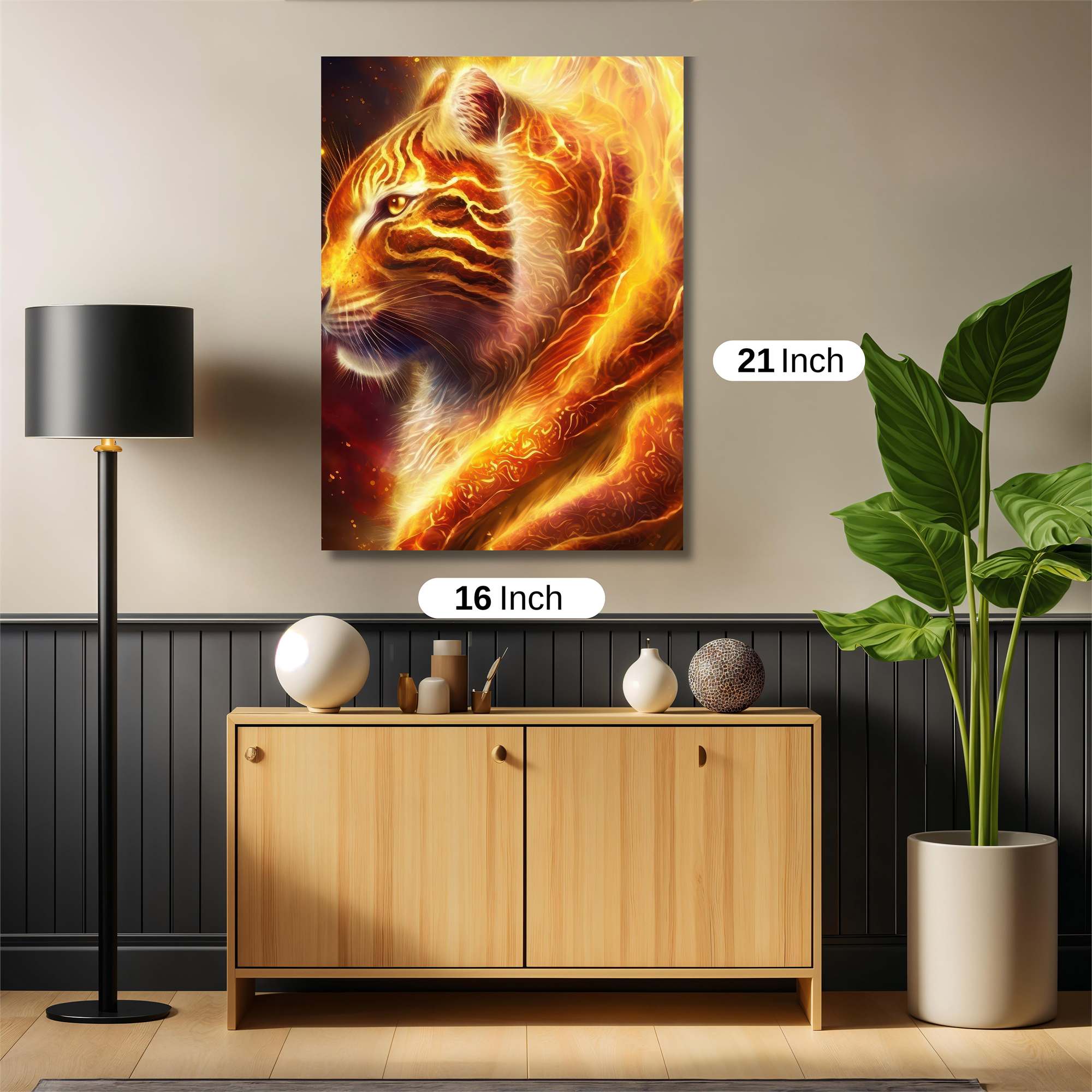 Flame Majesty Safe Wall Magnetic / M