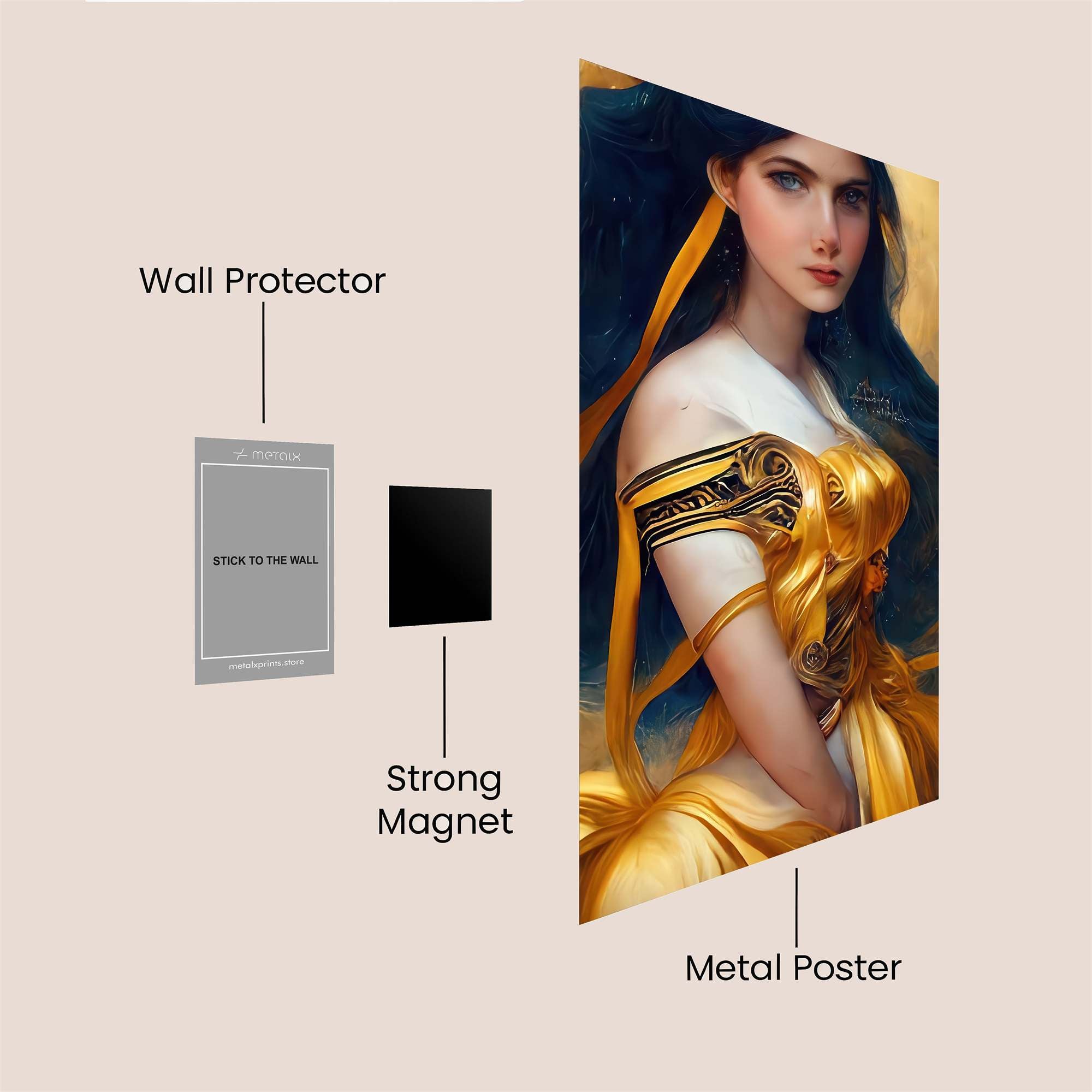 Sapphire Serenity Safe Wall Magnetic / M