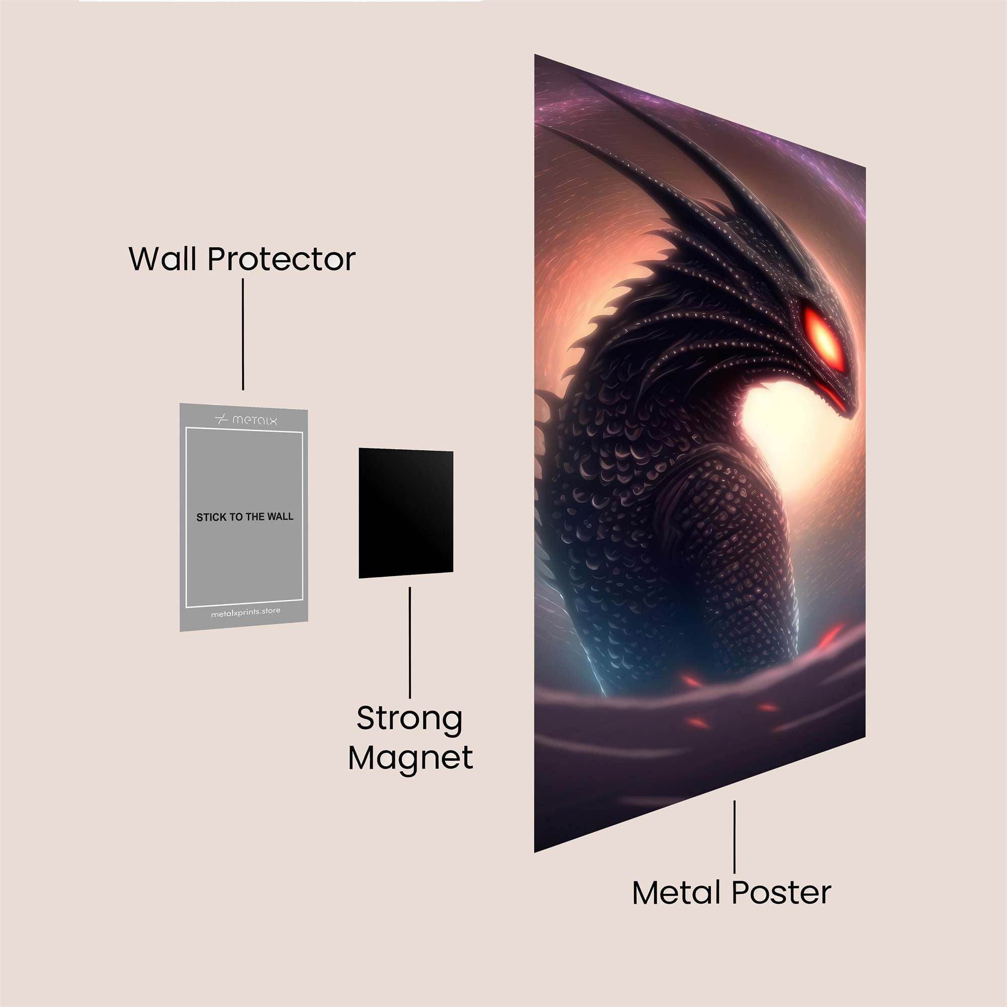 Dragon Vortex Safe Wall Magnetic / M