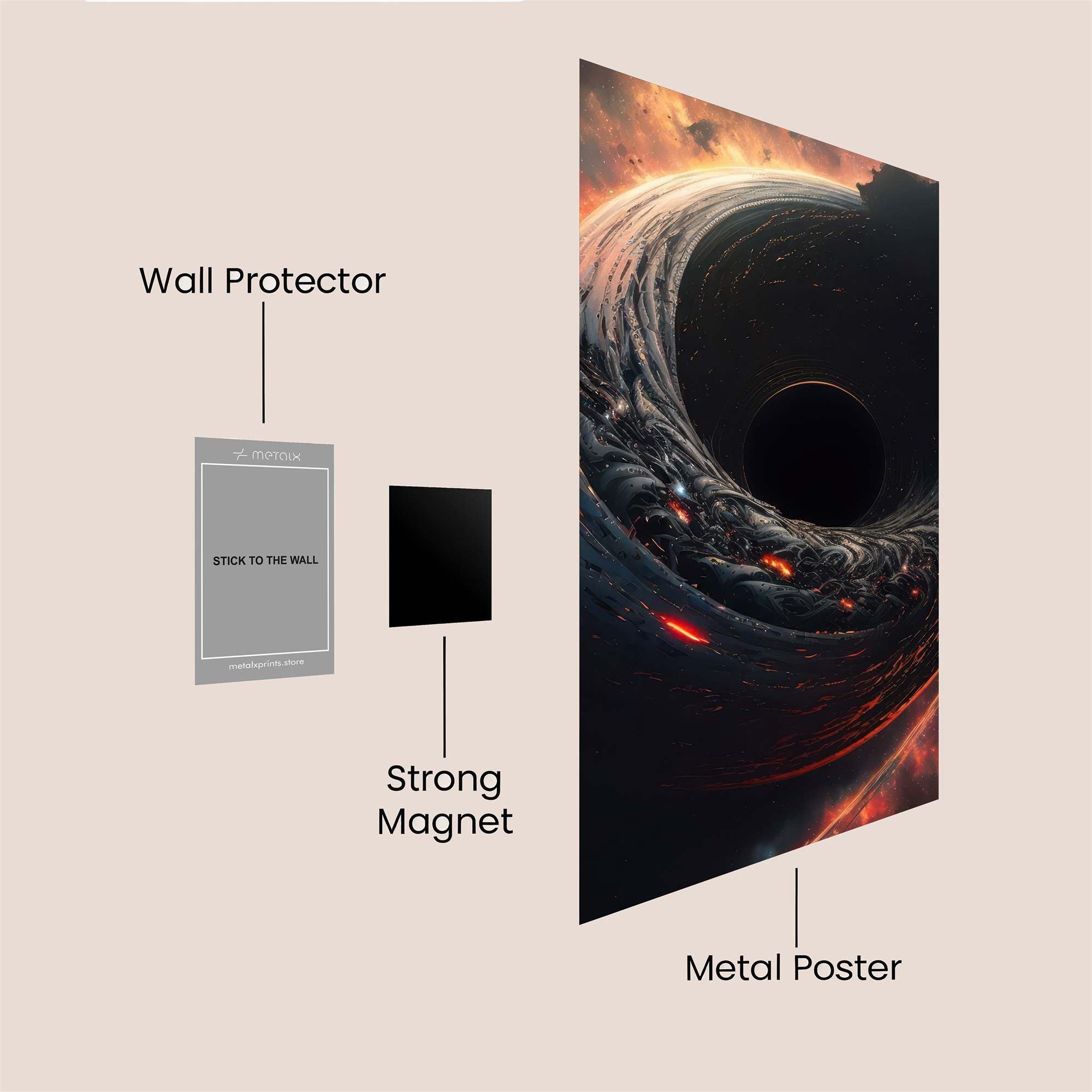 Blackhole Inferno Safe Wall Magnetic / M