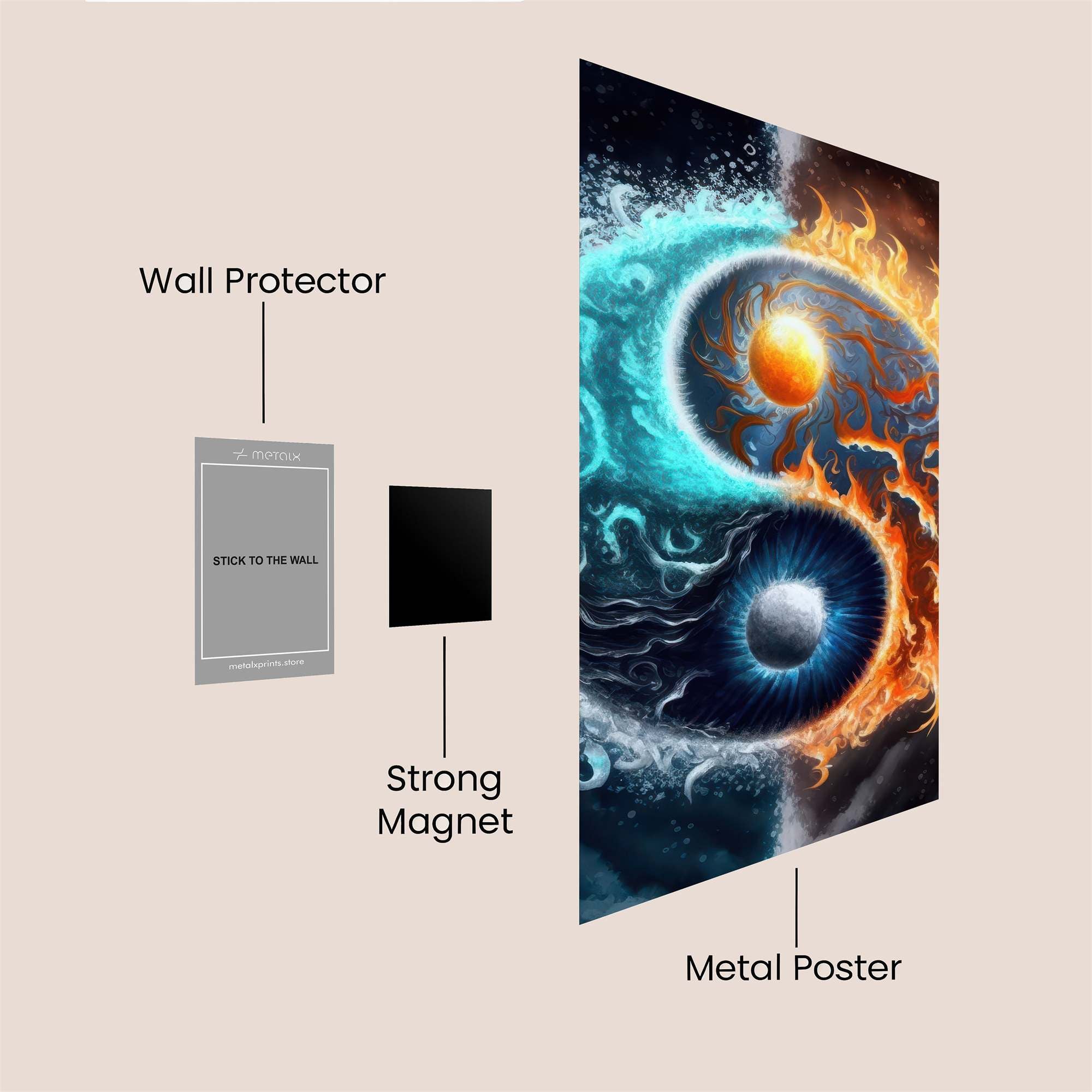 YinYang Harmony Safe Wall Magnetic / M