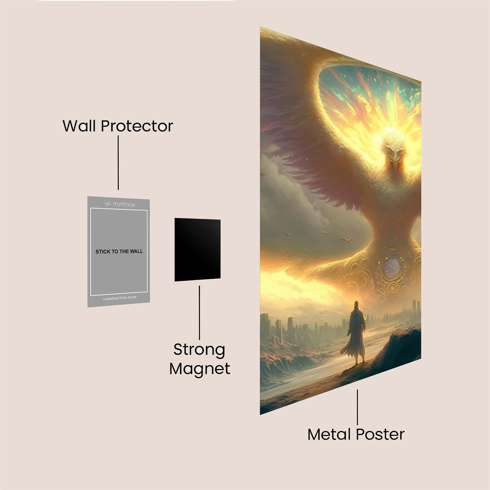 Phoenix Rebirth Safe Wall Magnetic / M