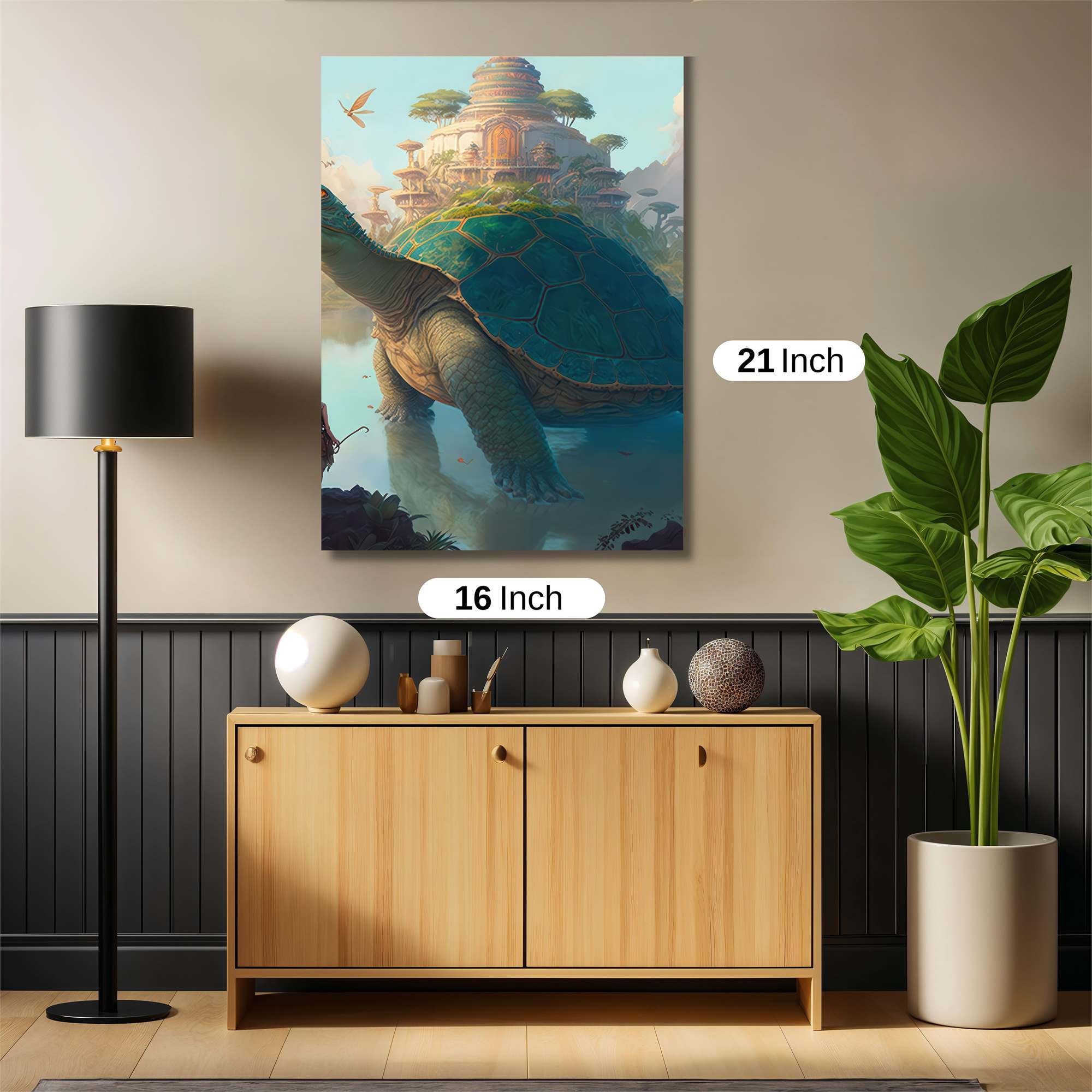 Turtle Tranquil Safe Wall Magnetic / M