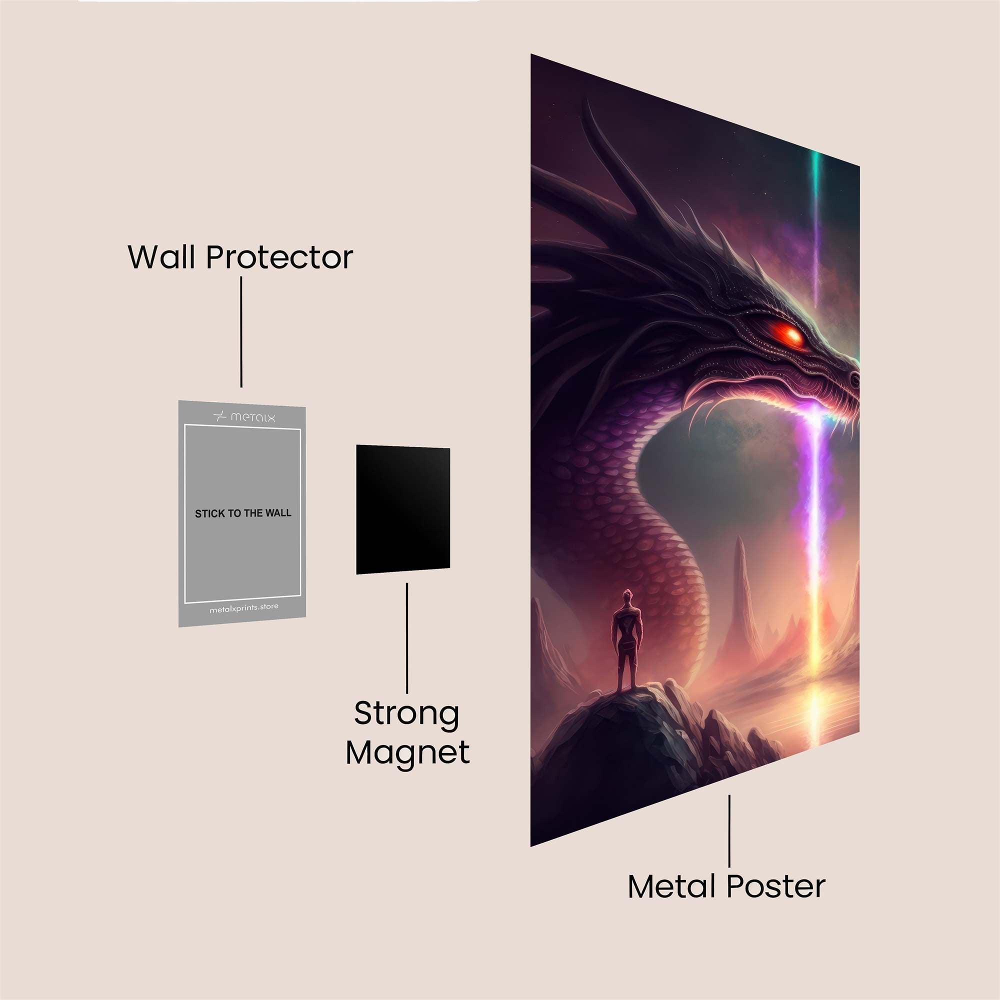 Dragon Ascension Safe Wall Magnetic / M