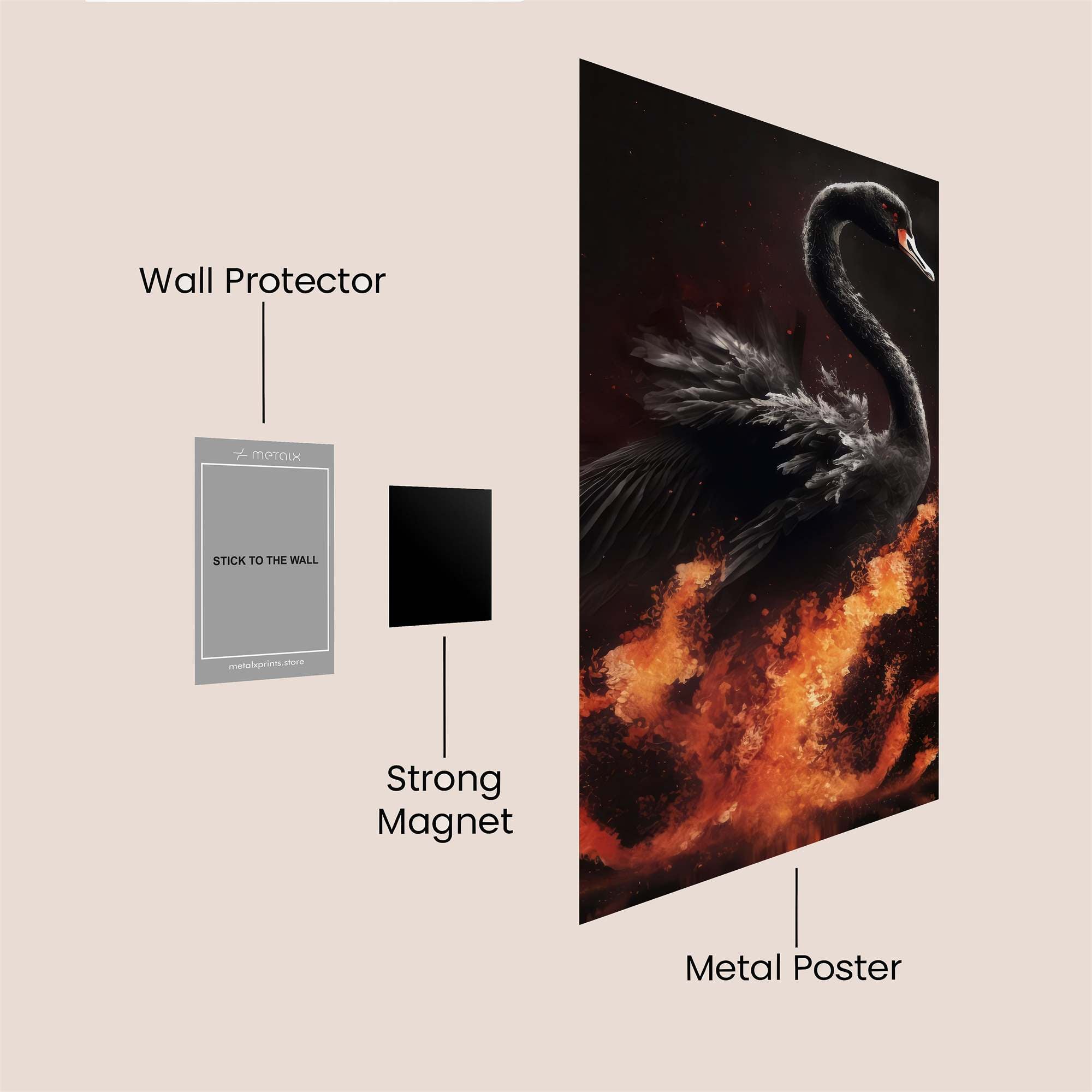 Phoenix Emerge Safe Wall Magnetic / M