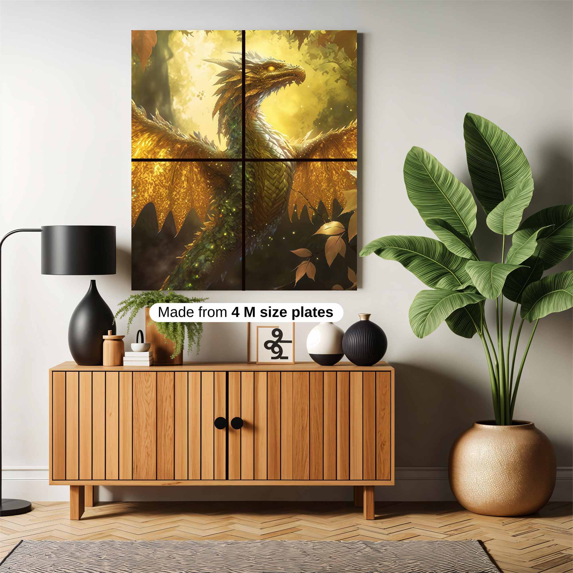 Golden Serenity Safe Wall Magnetic / M