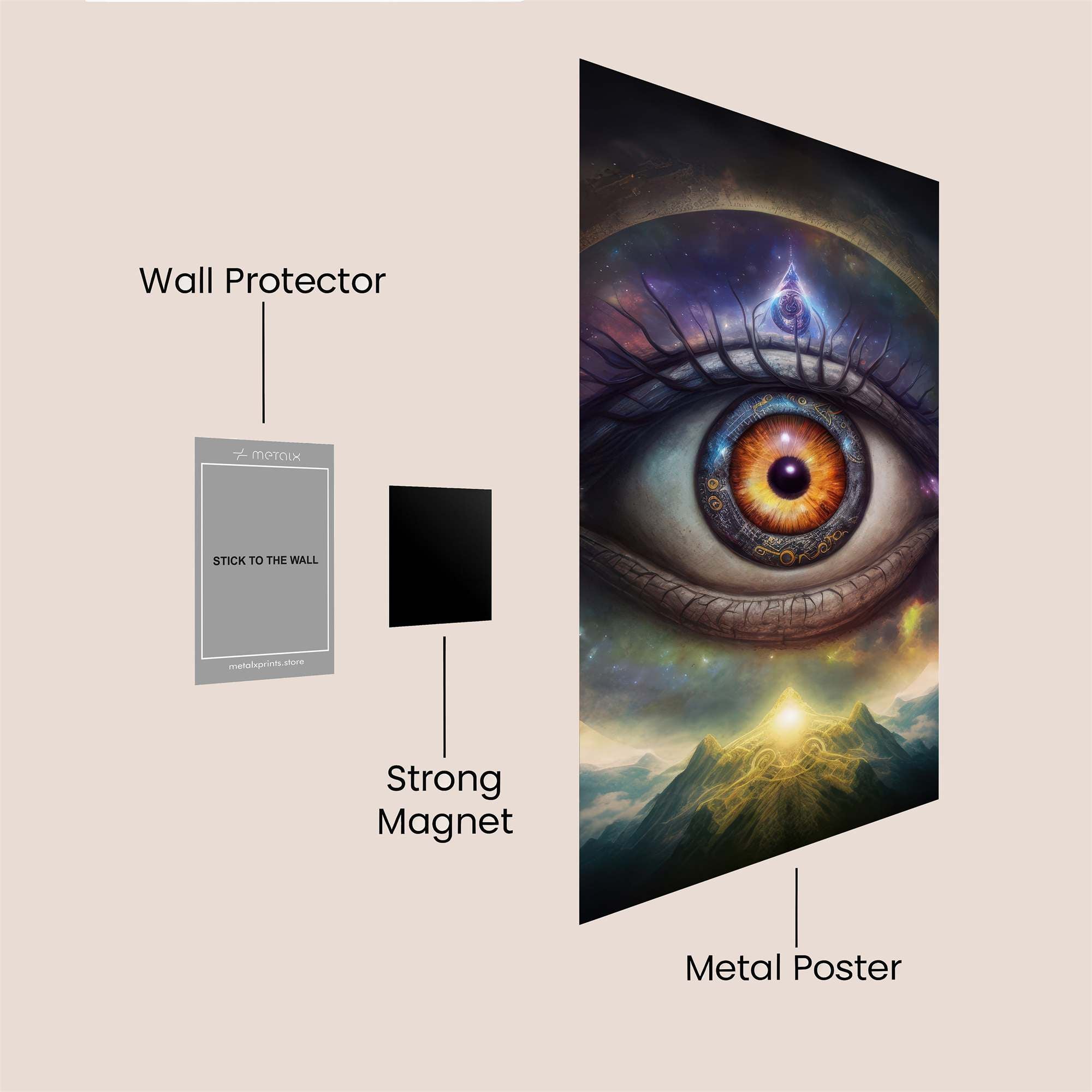 Cosmic Gaze Safe Wall Magnetic / M