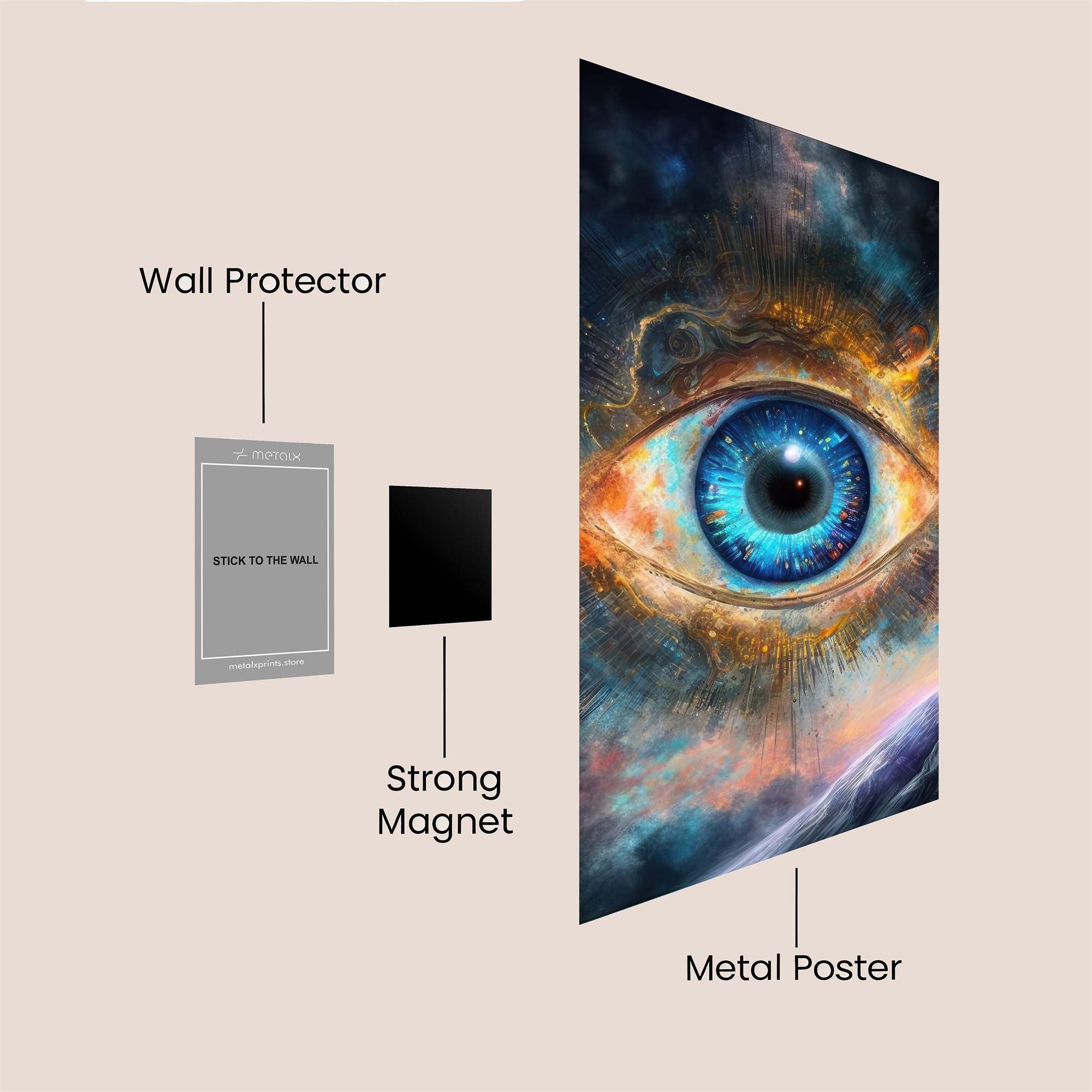 Cosmic Serenity Safe Wall Magnetic / M