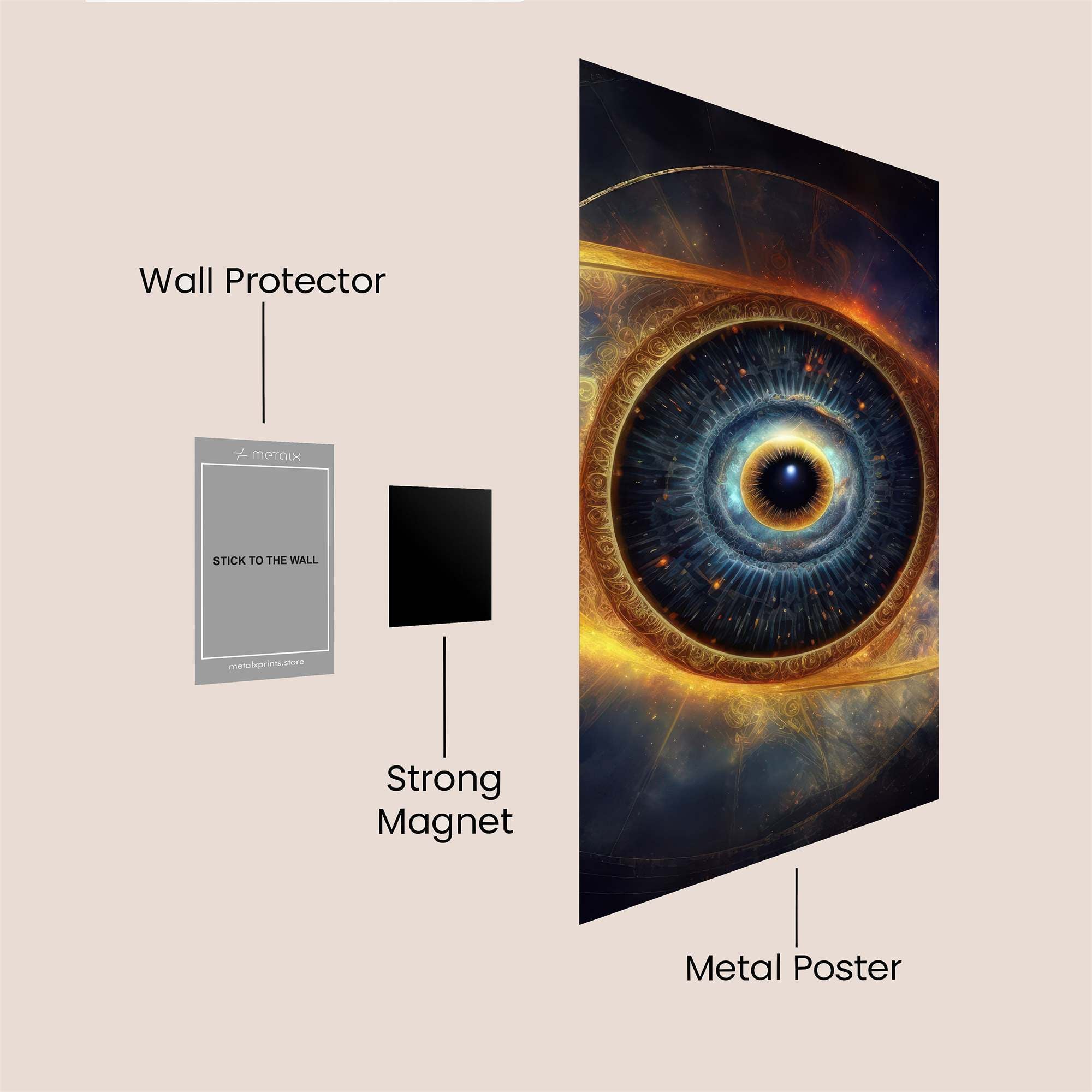 Cosmic Gaze Safe Wall Magnetic / M
