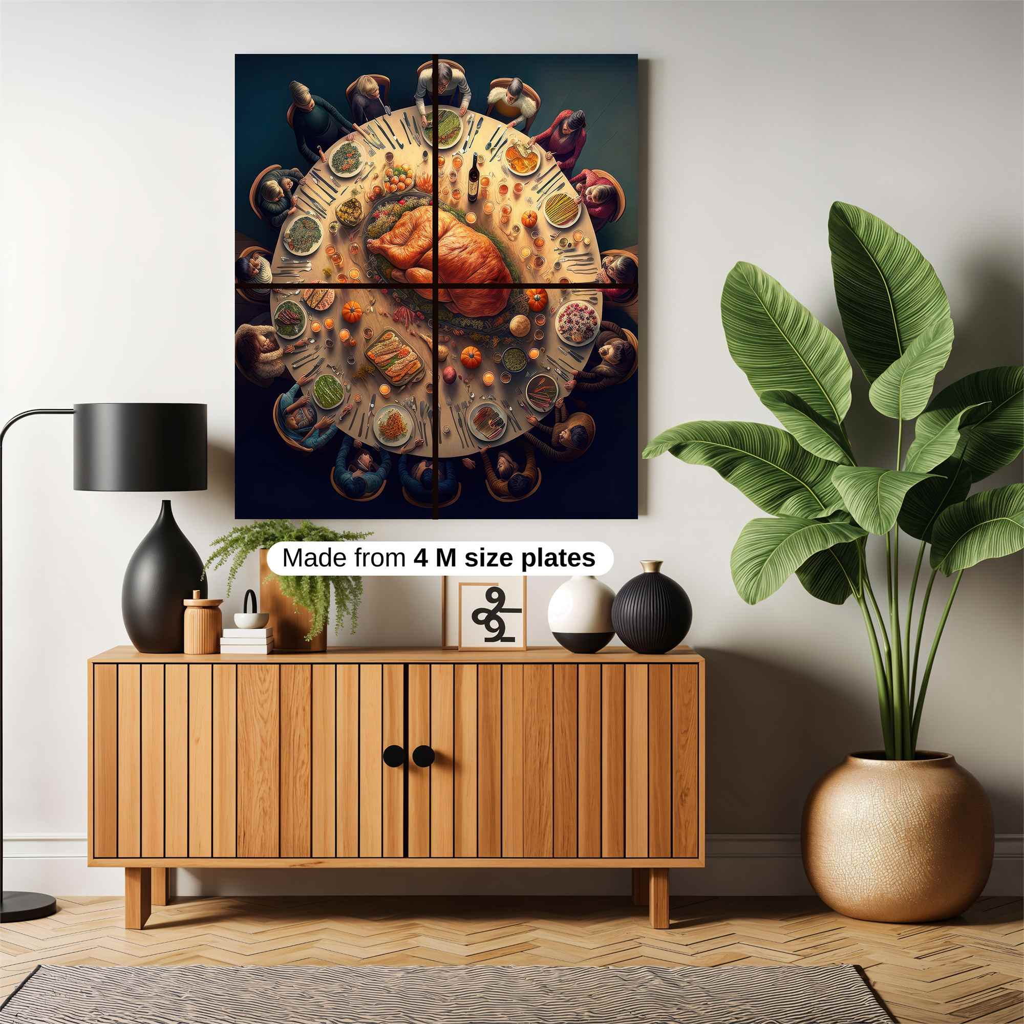 Thanksgiving Feast Safe Wall Magnetic / M