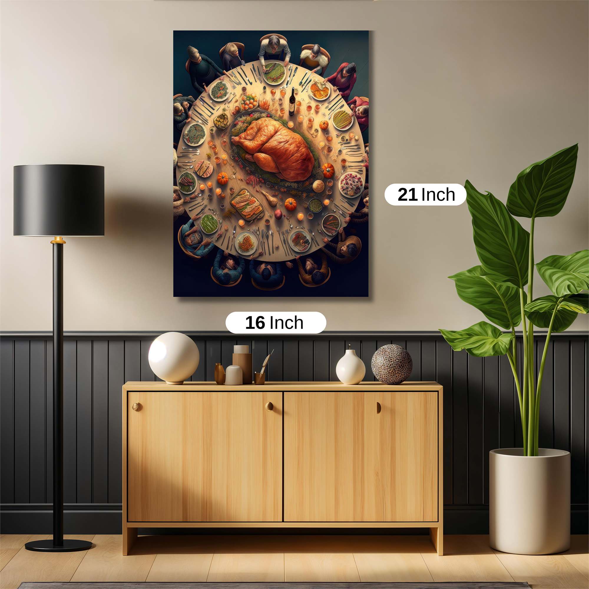 Thanksgiving Feast Safe Wall Magnetic / M